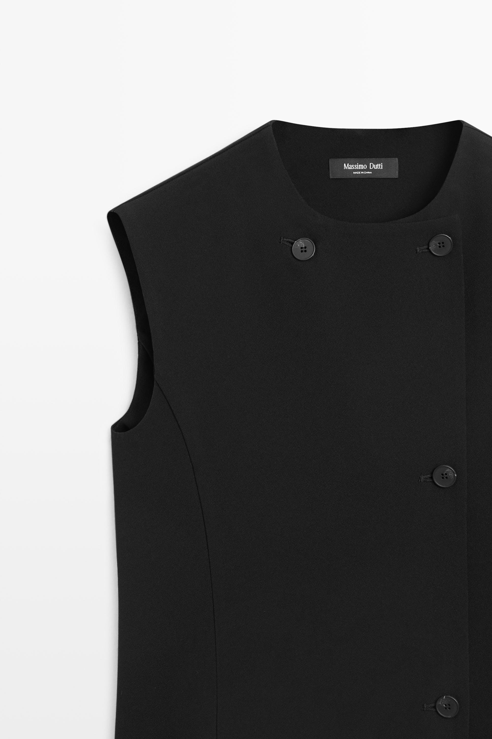Vestido midi botonadura