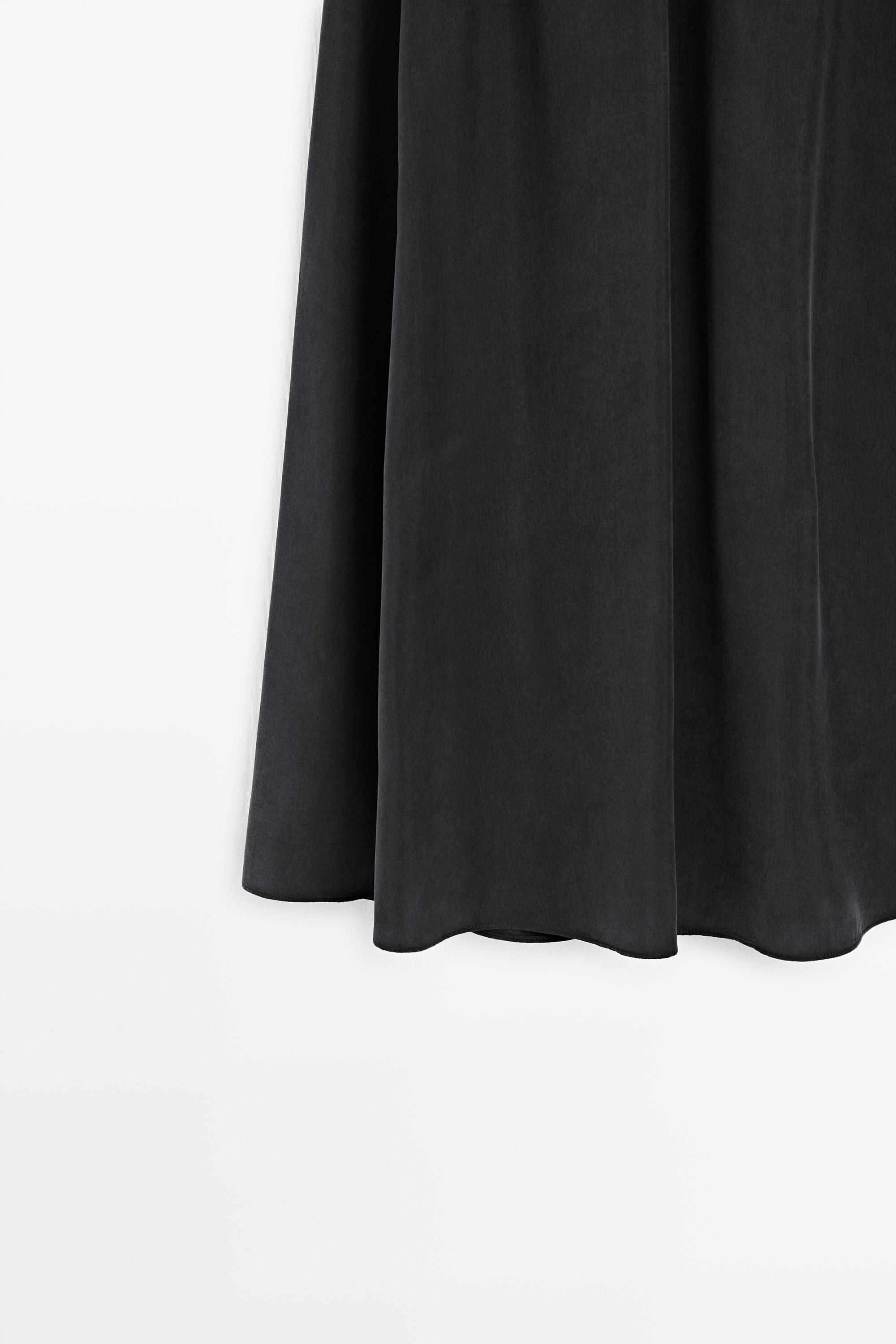 Massimo Dutti Hacim detaylı midi etek görsel 6