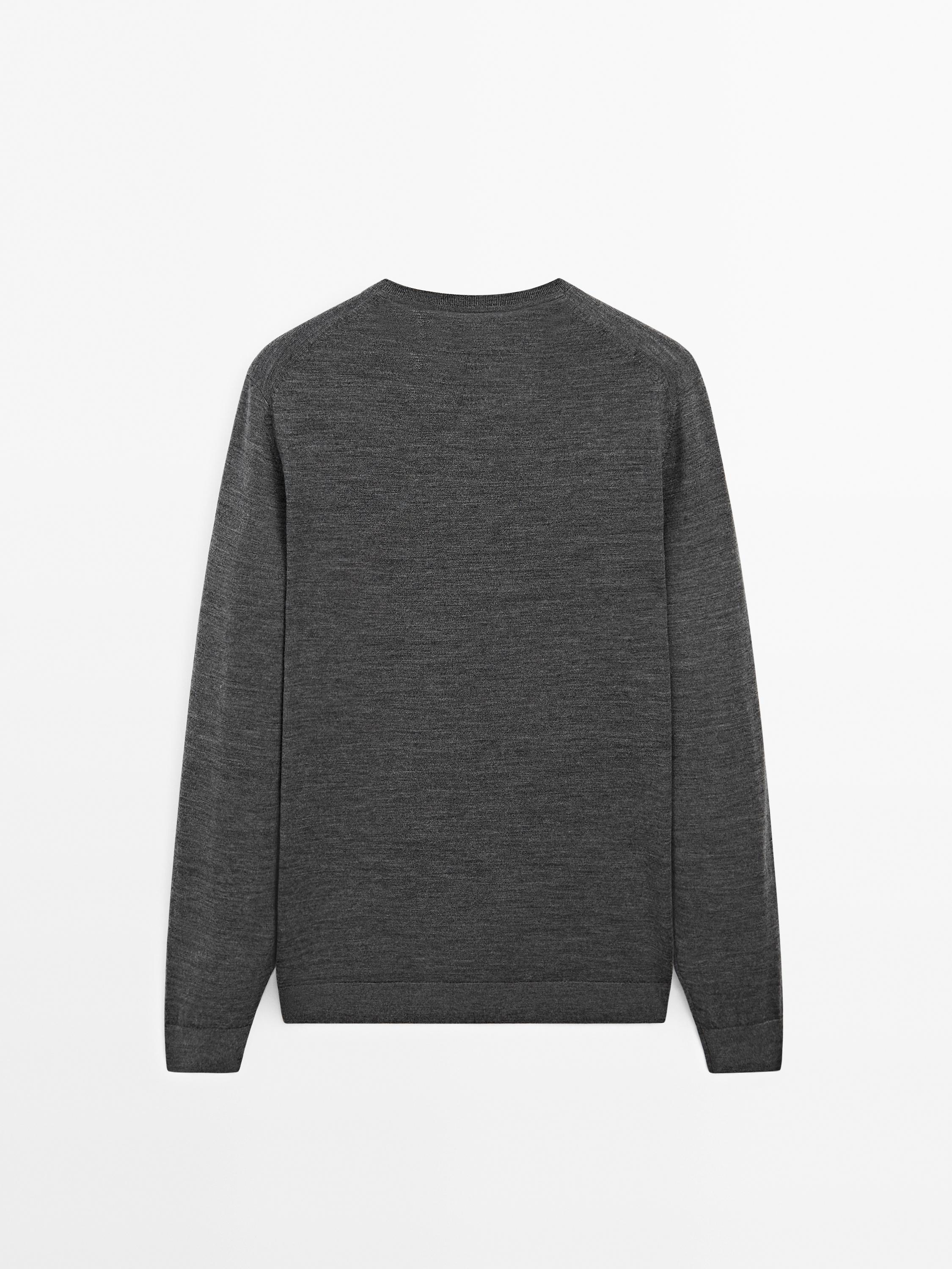 100% merino wool knit sweater