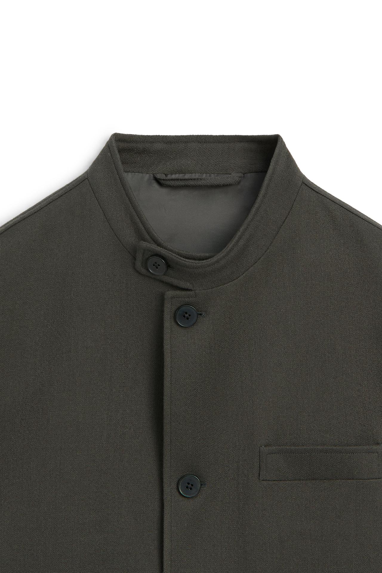 Stand collar overshirt - LIMITED EDITION — GREEN