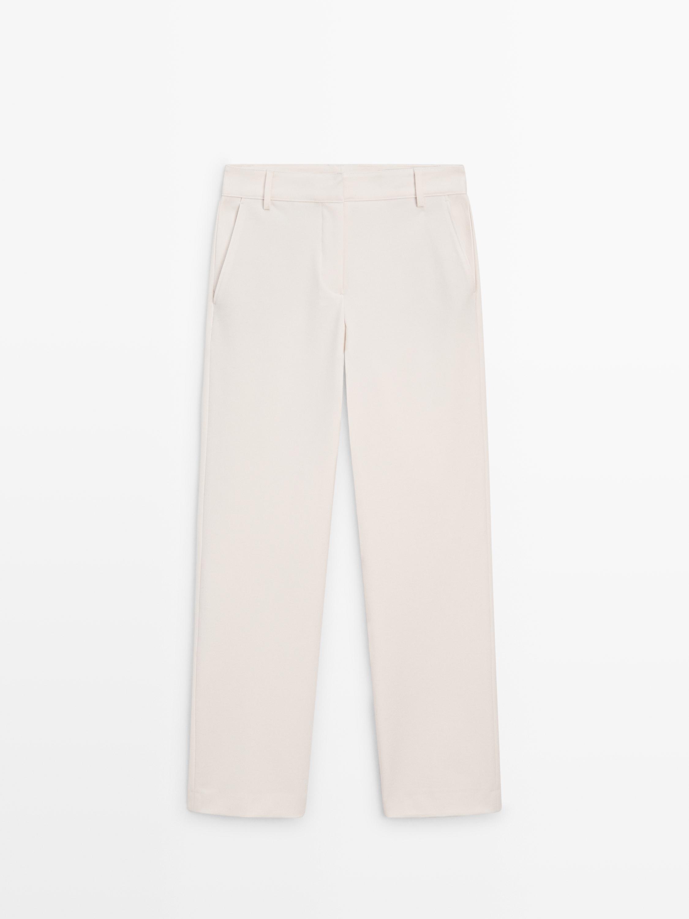 Straight-leg technical trousers — Off white