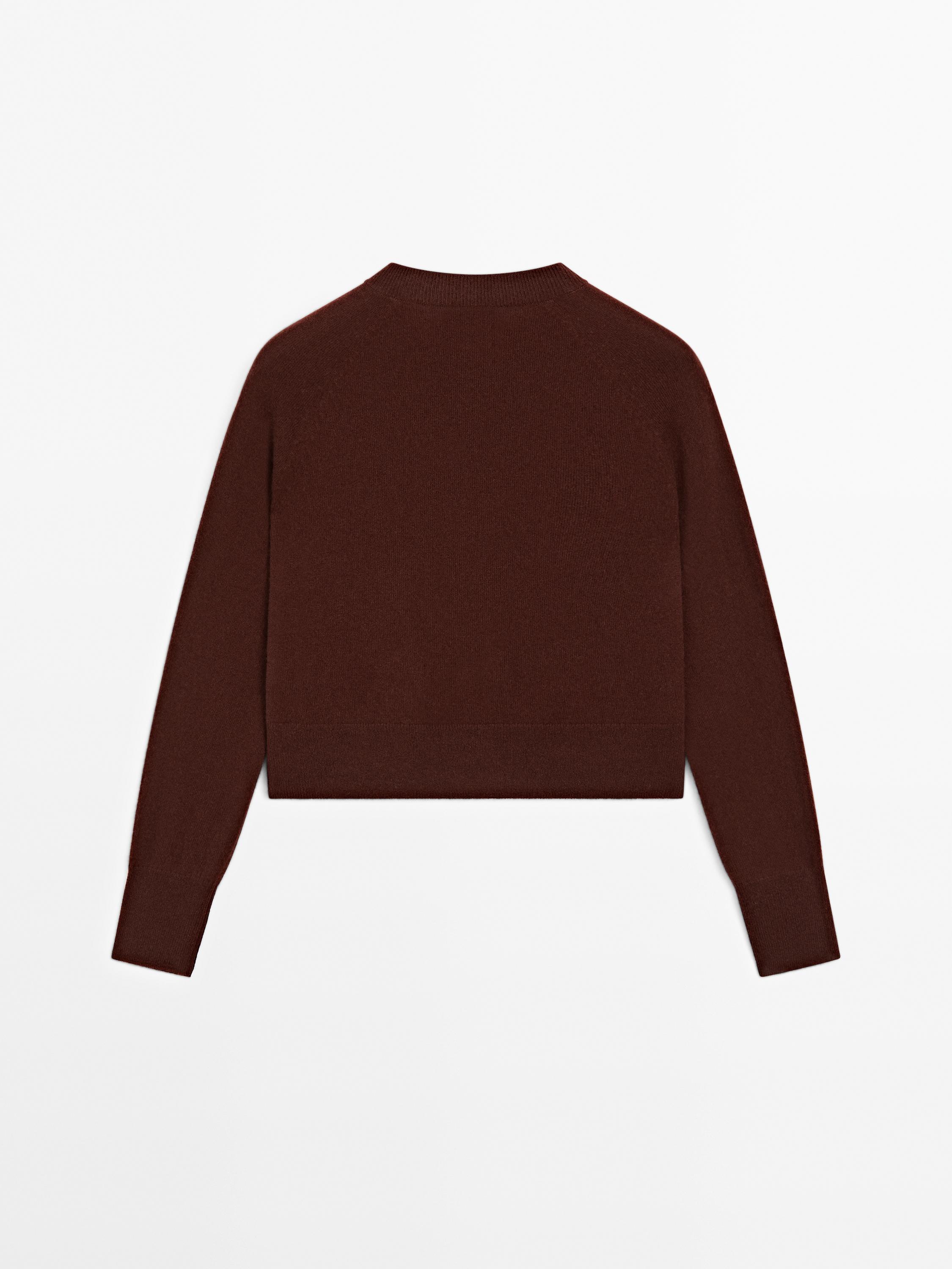 100% cashmere long sleeve cardigan