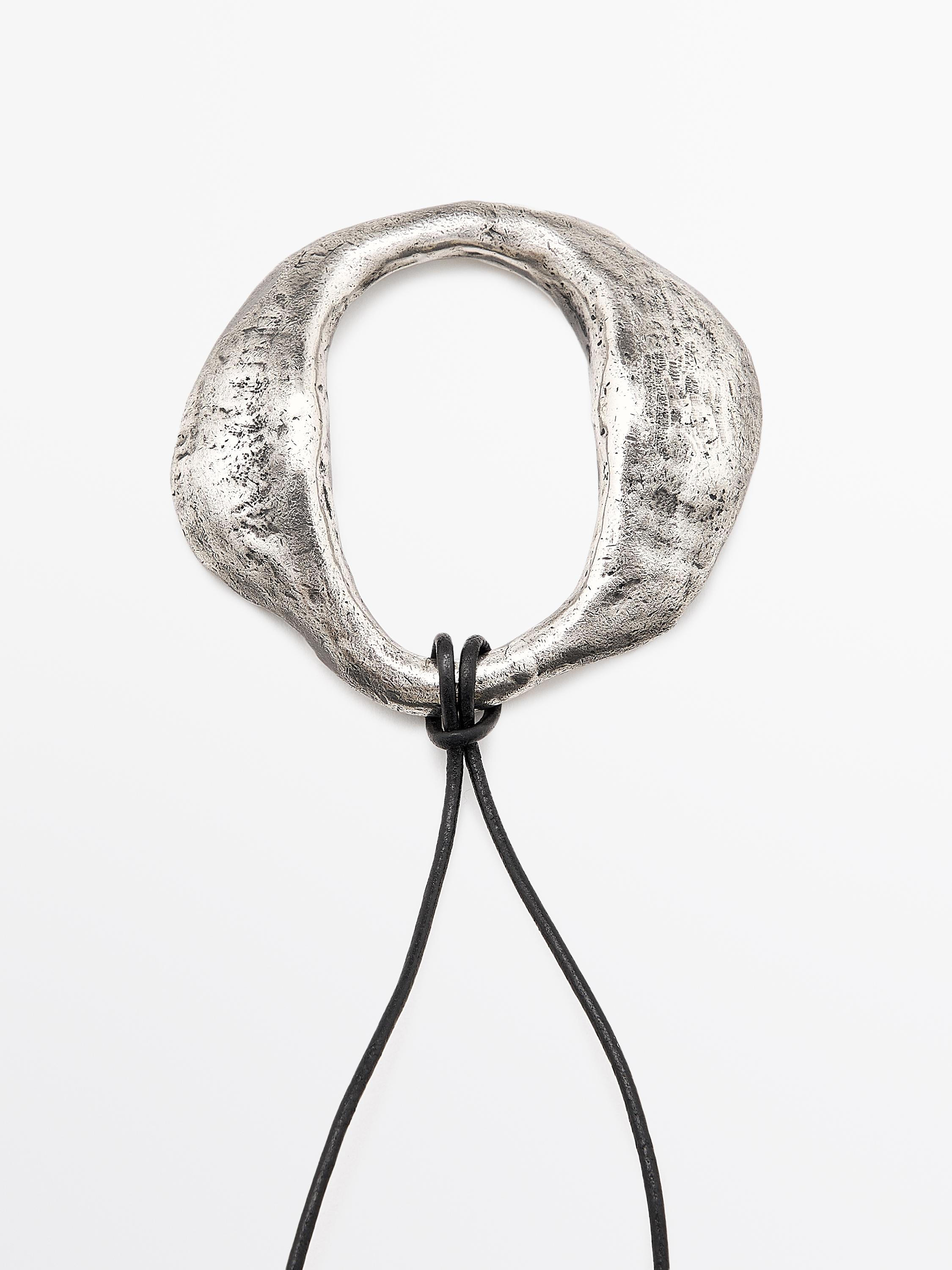 Abstract metal necklace
