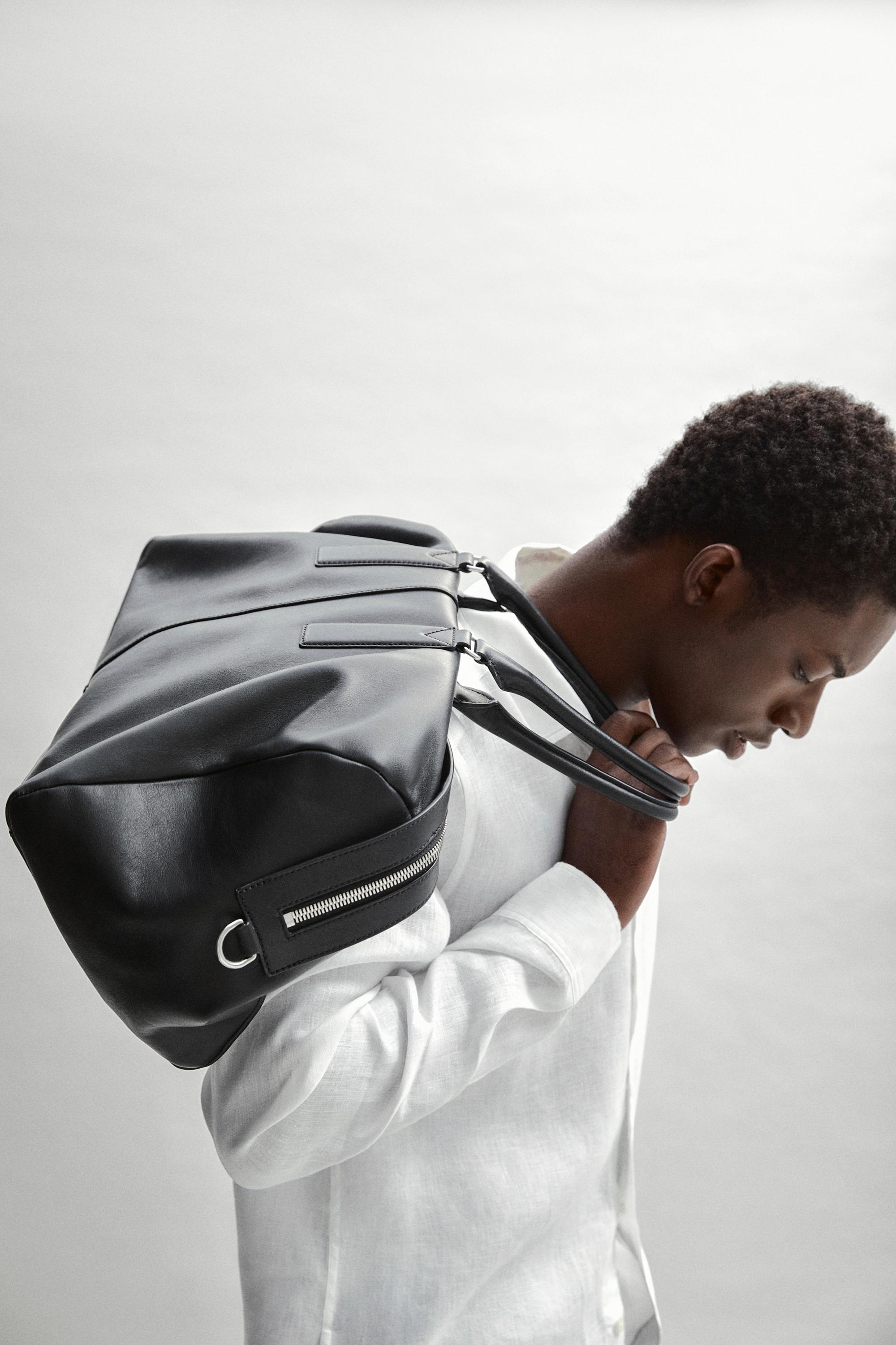 Nappa leather travel bag