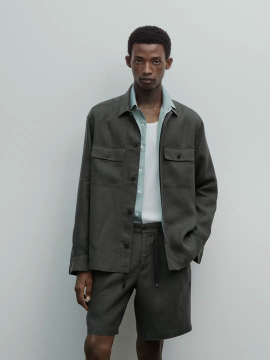 Surchemise 100 % lin