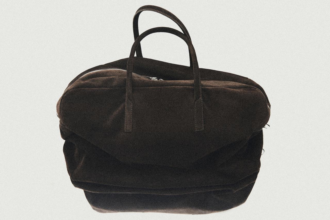 Suede leather travel bag - LIMITED EDITION — BROWN