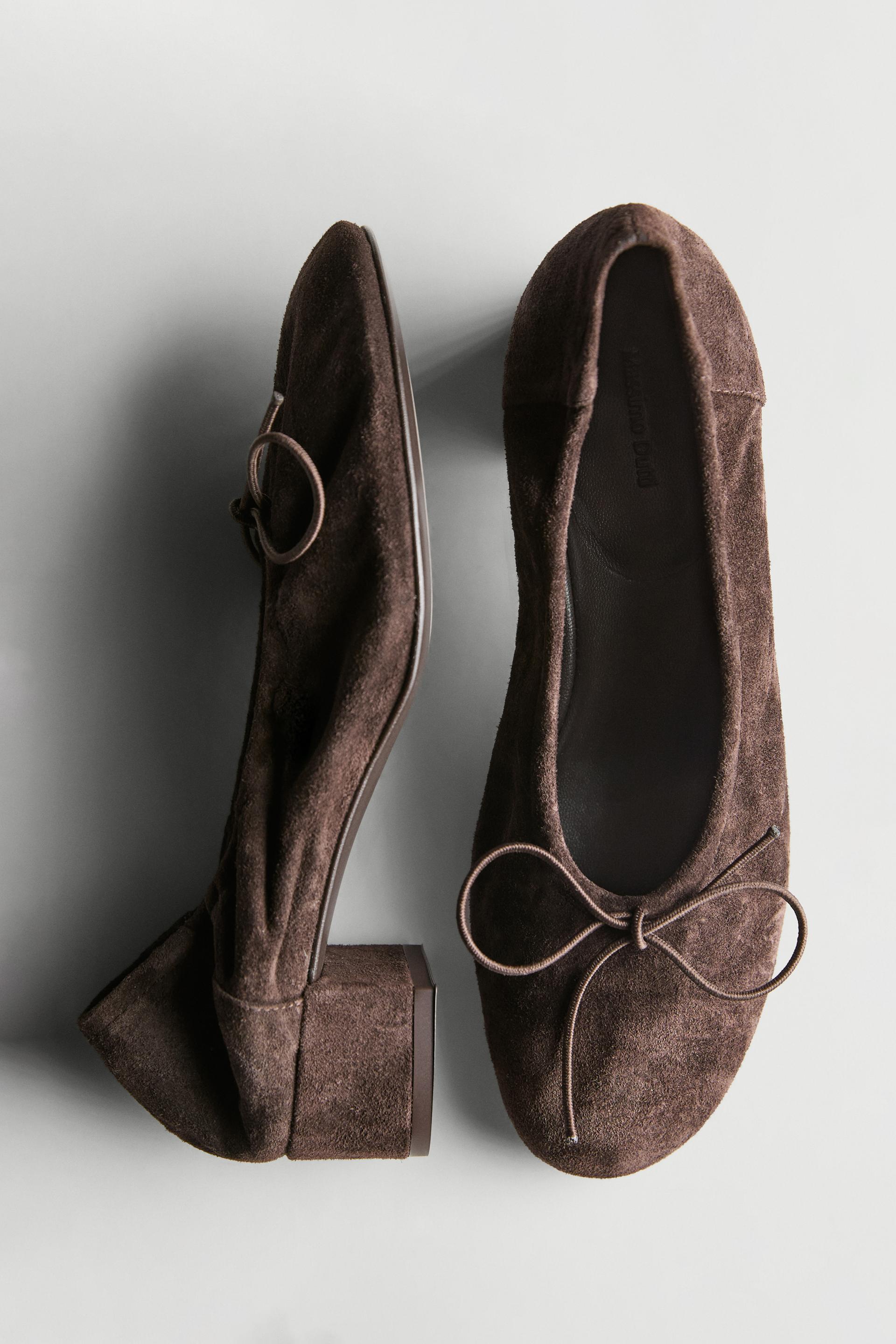 Bailarina Tacón - Marrón - 41 - Massimo Dutti - Mujer