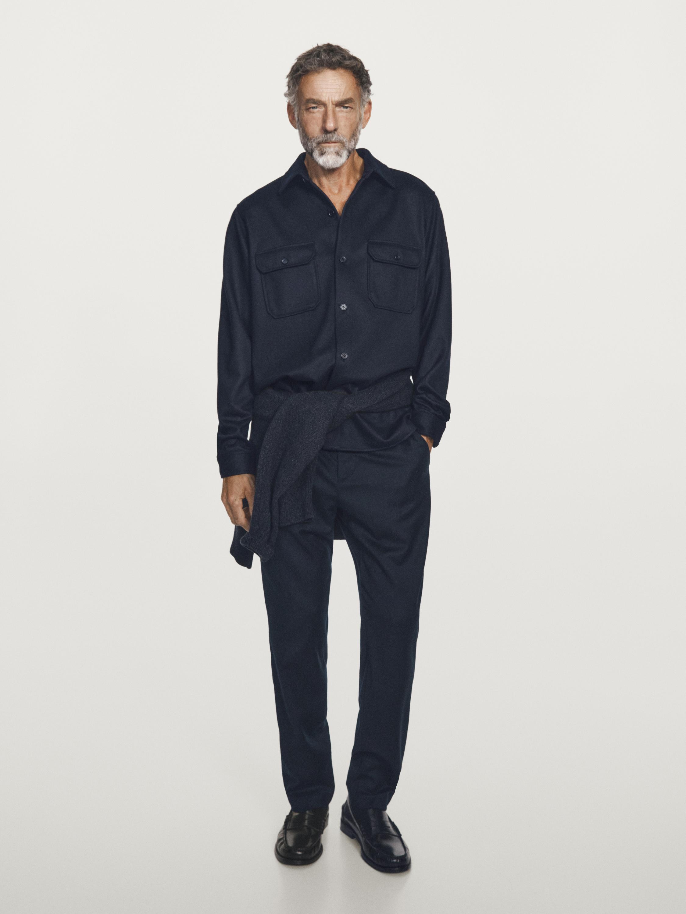 Overshirt with chest pockets