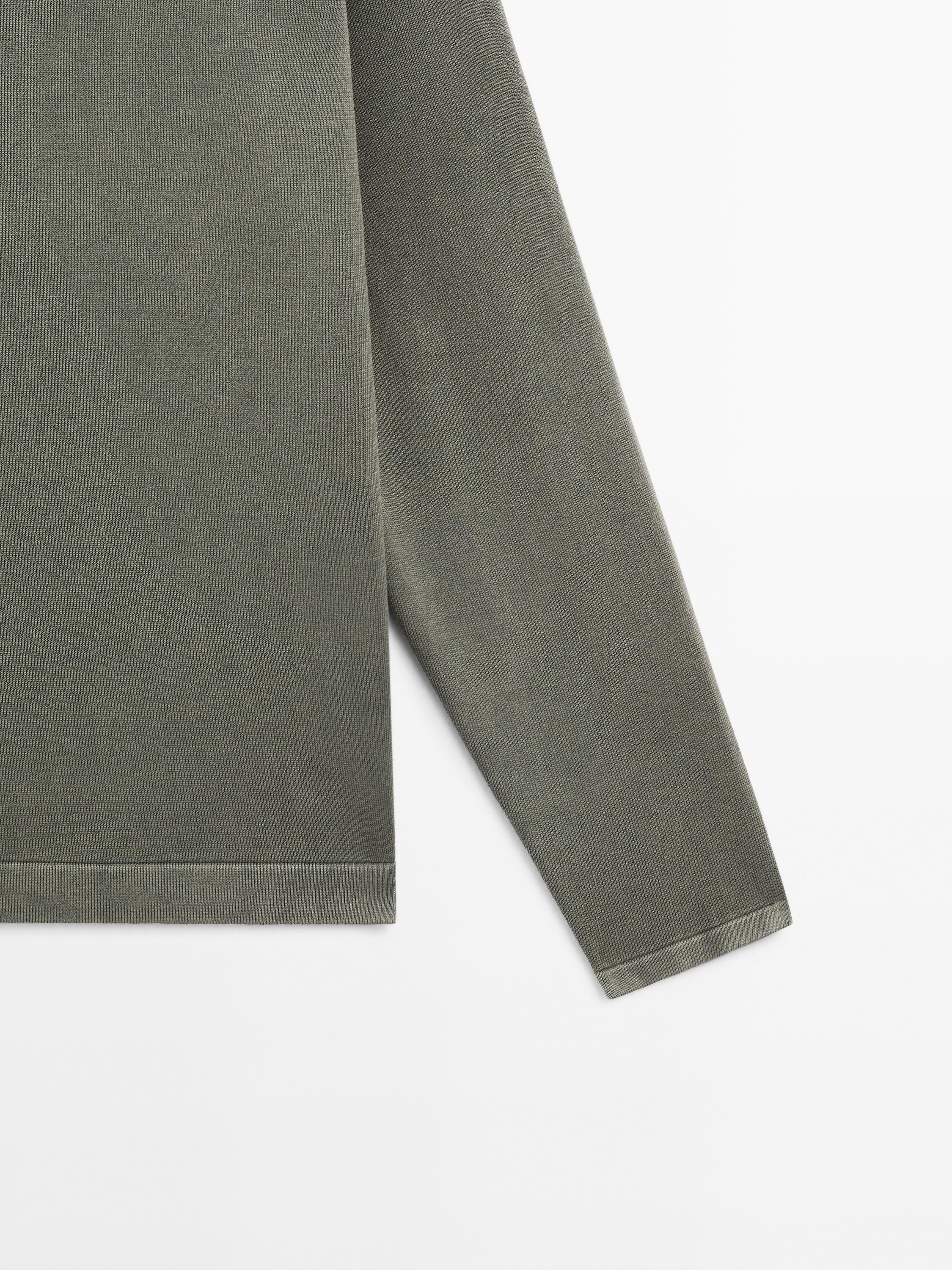 100% cotton fine knit sweater