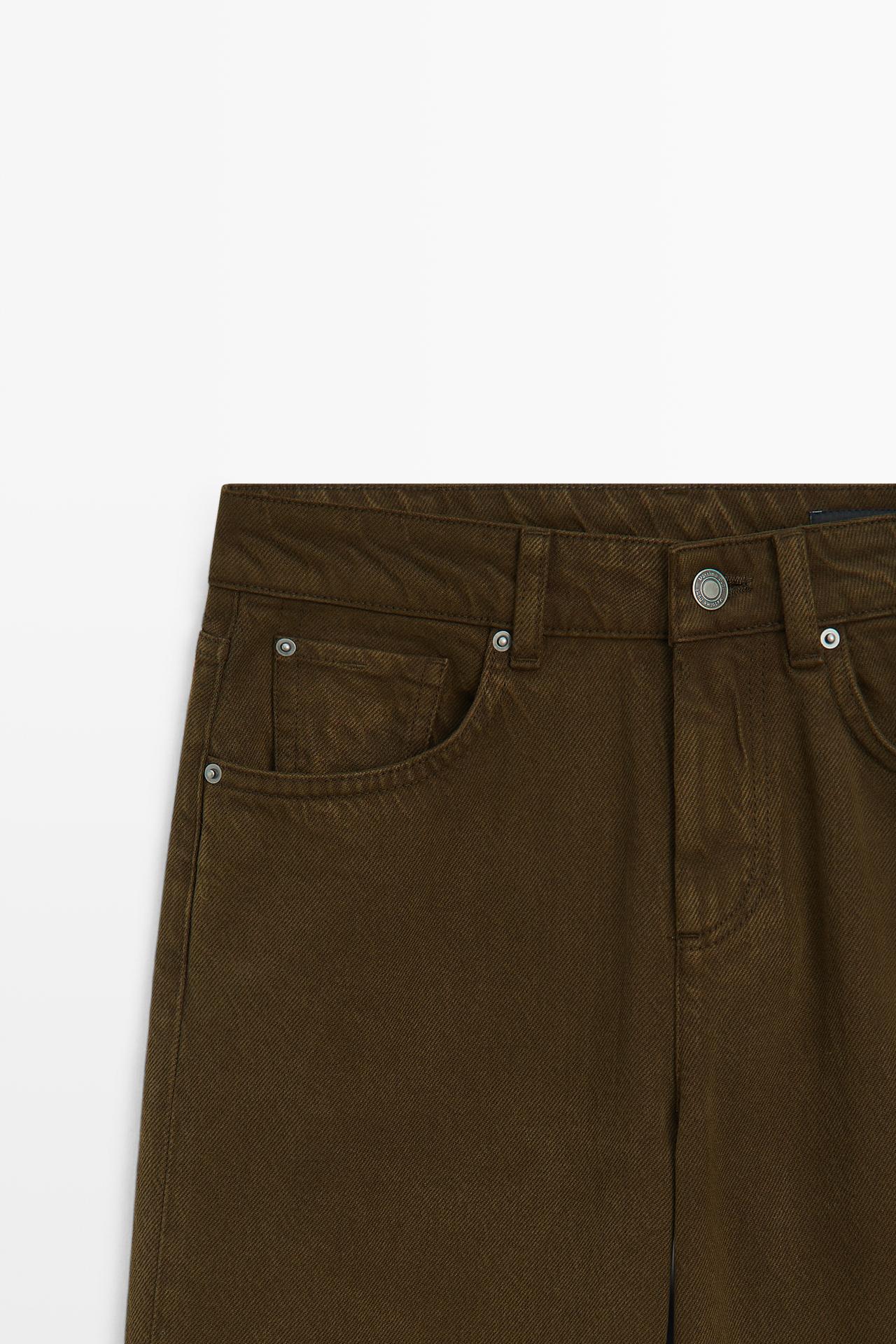 Straight-leg jeans — BROWN