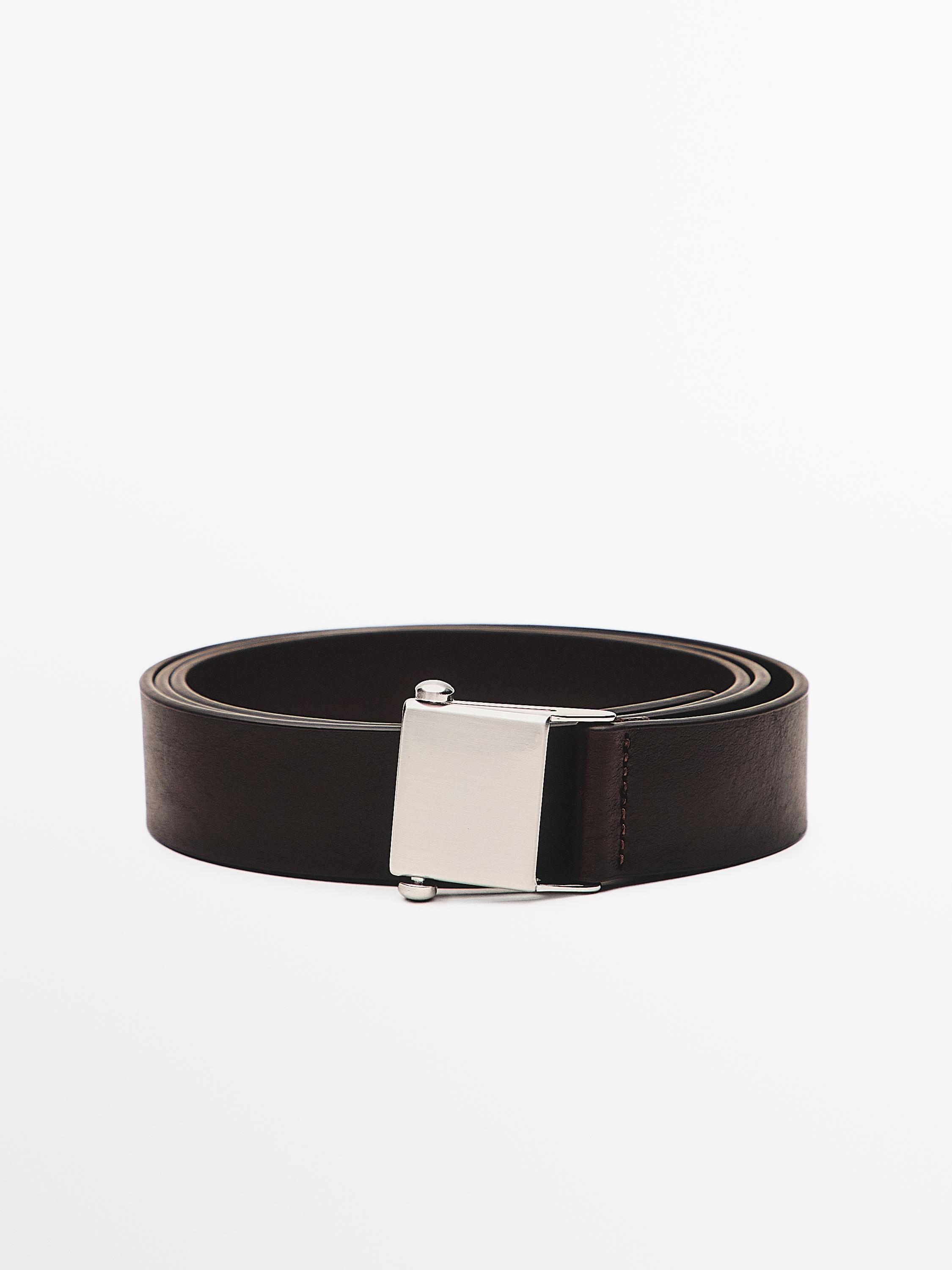 Curea din piele nappa cu cataramă - LIMITED