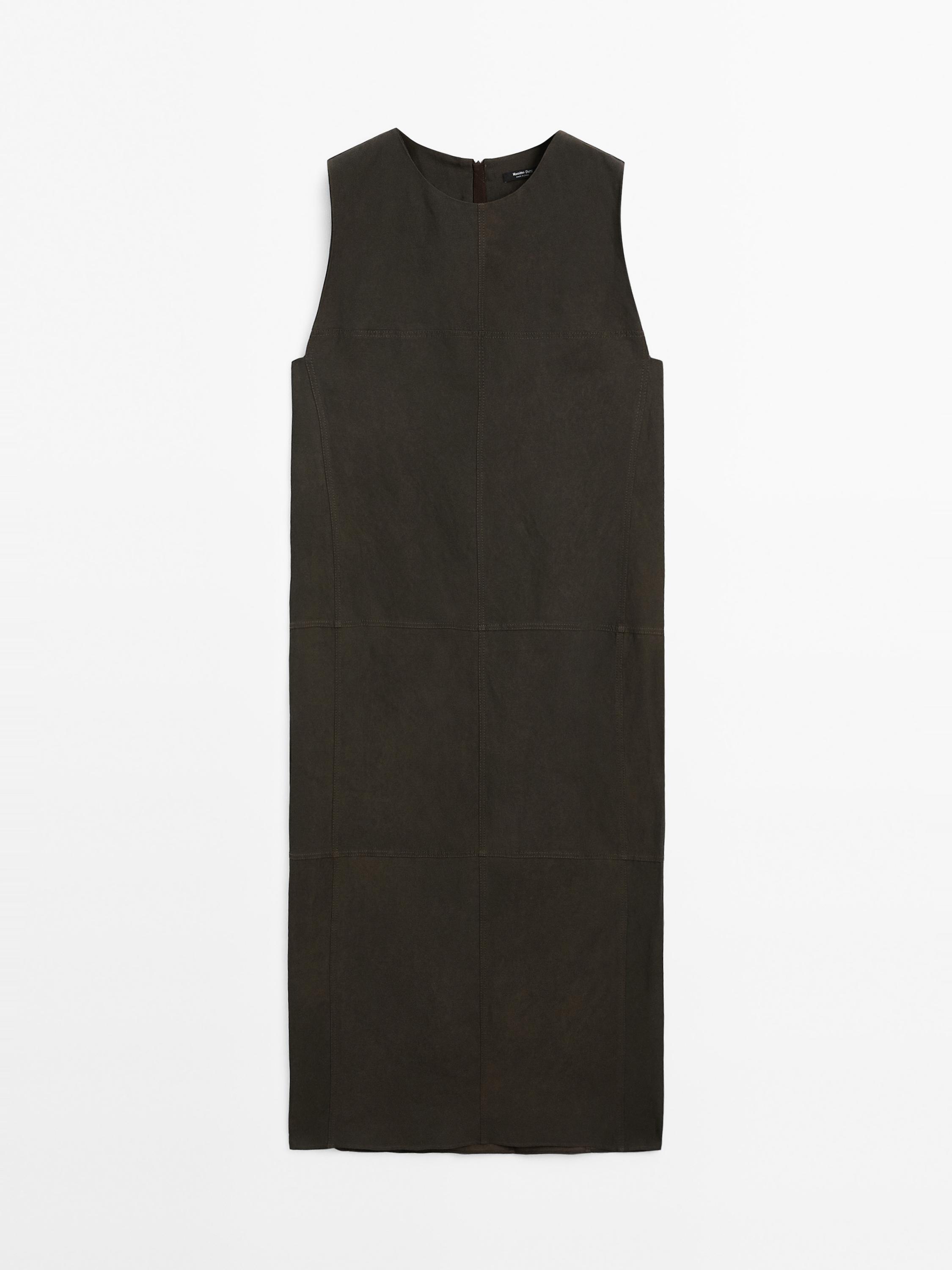 Robe midi avec coutures marquées