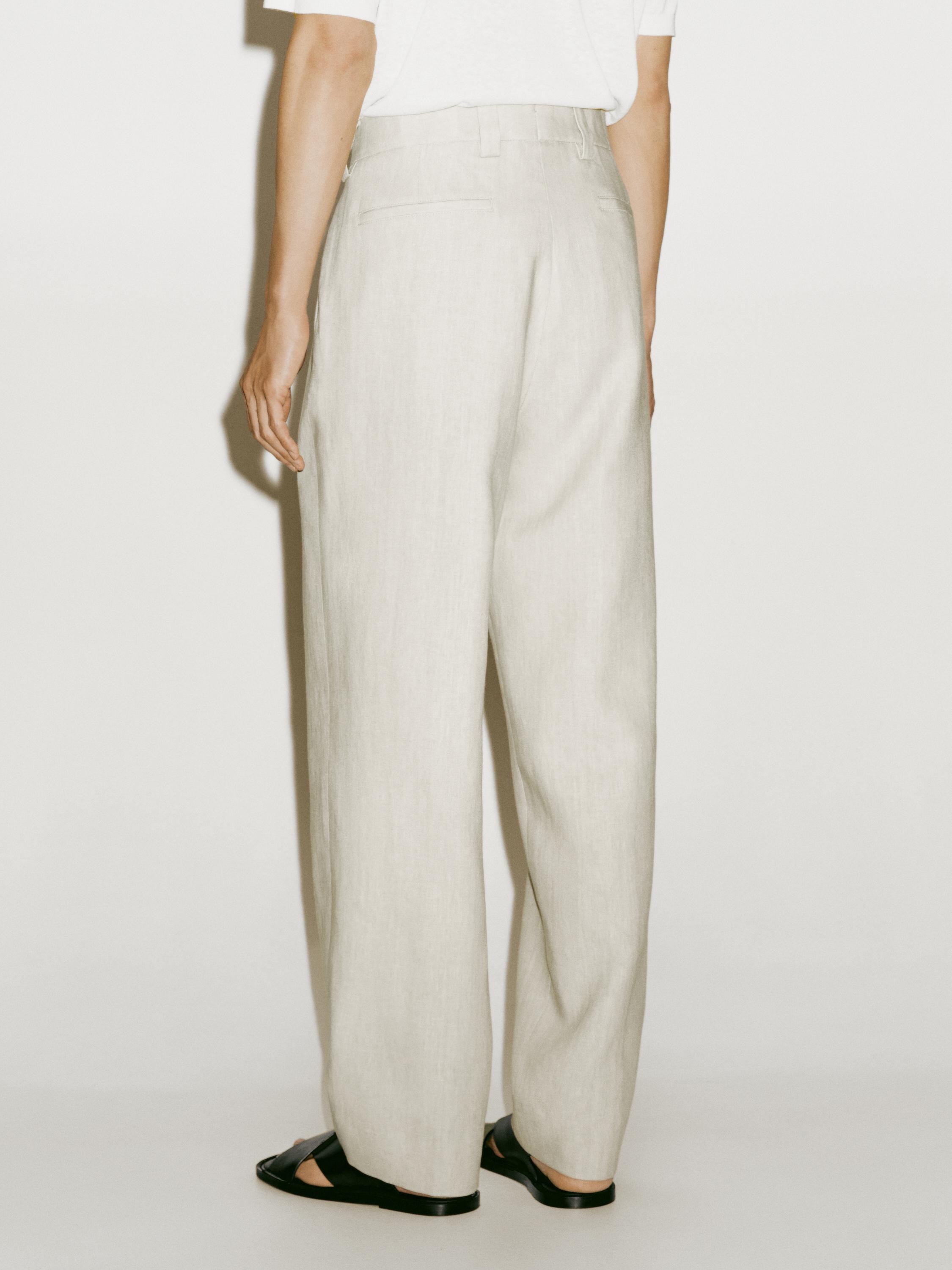 100% linen suit trousers - Limited Edition