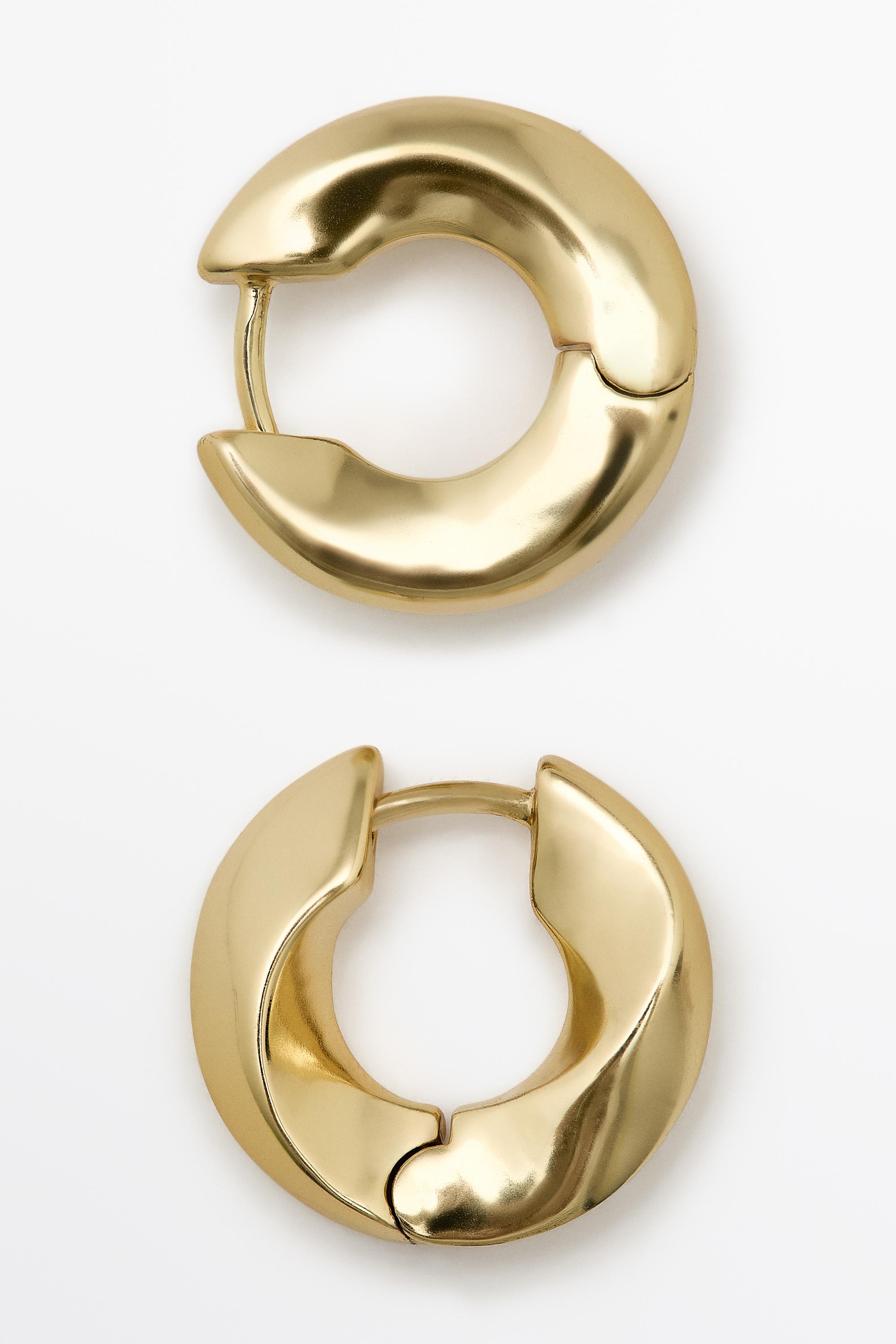Mini hoop earrings — GOLDEN