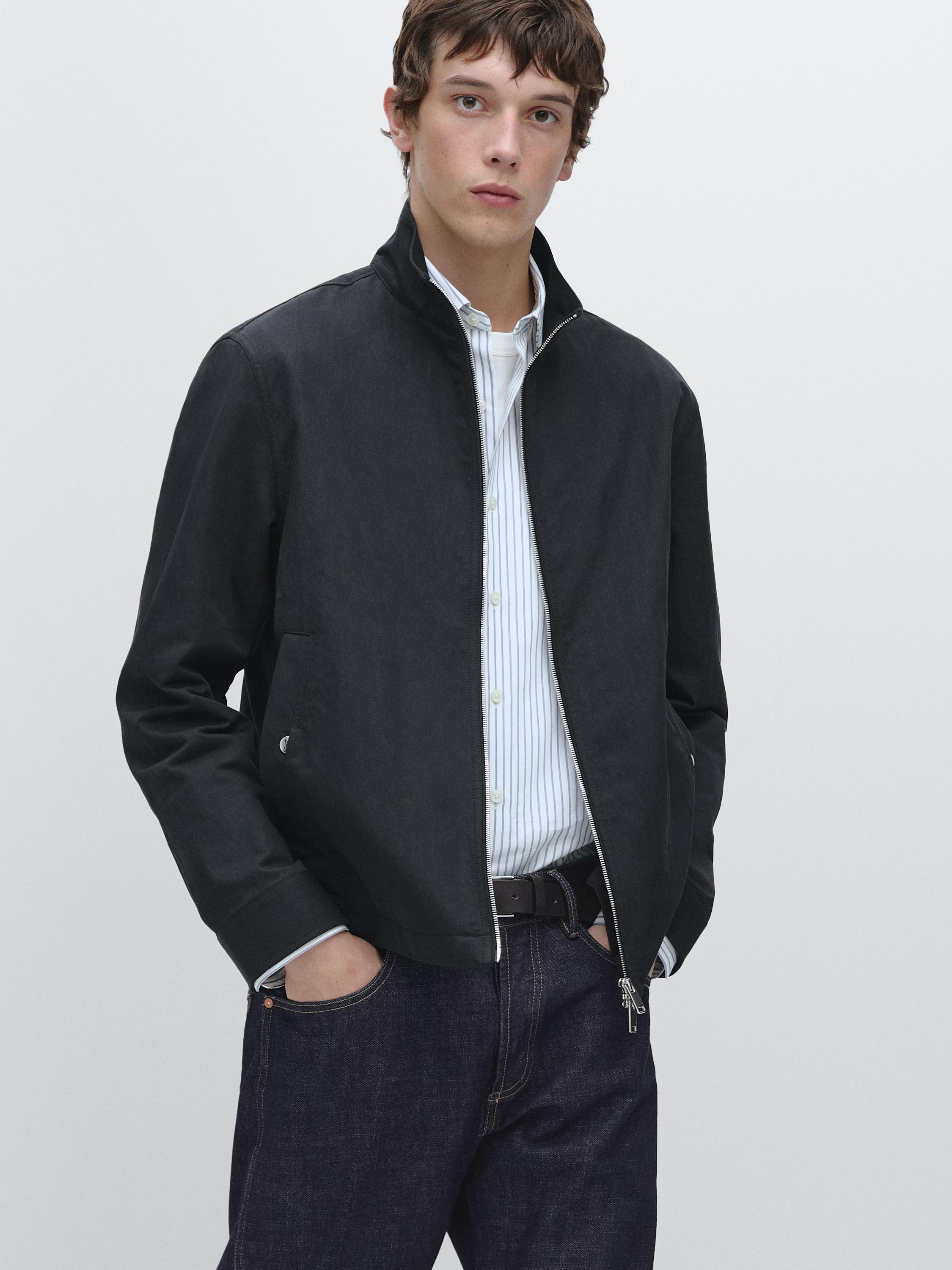 Short jacket with pocket details — NAVY BLUE