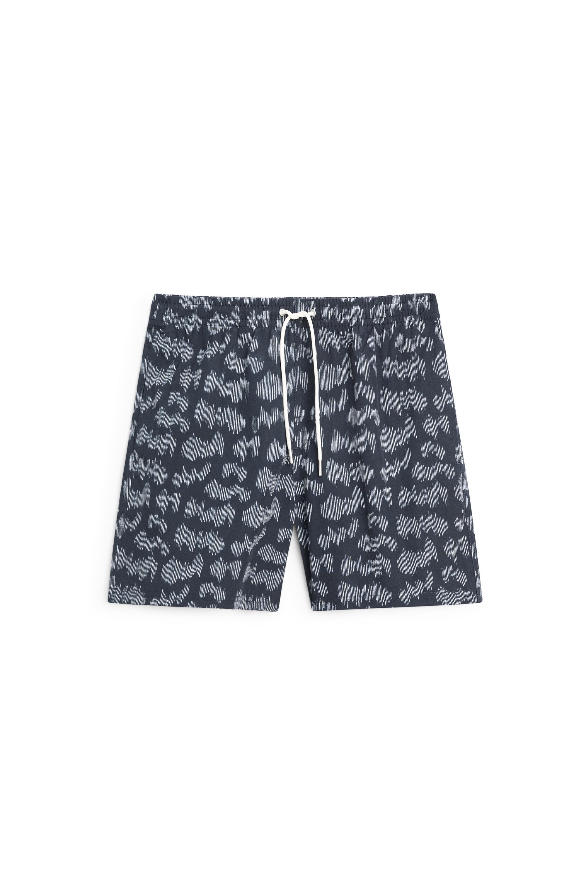 Printed swimming trunks — NAVY BLUE