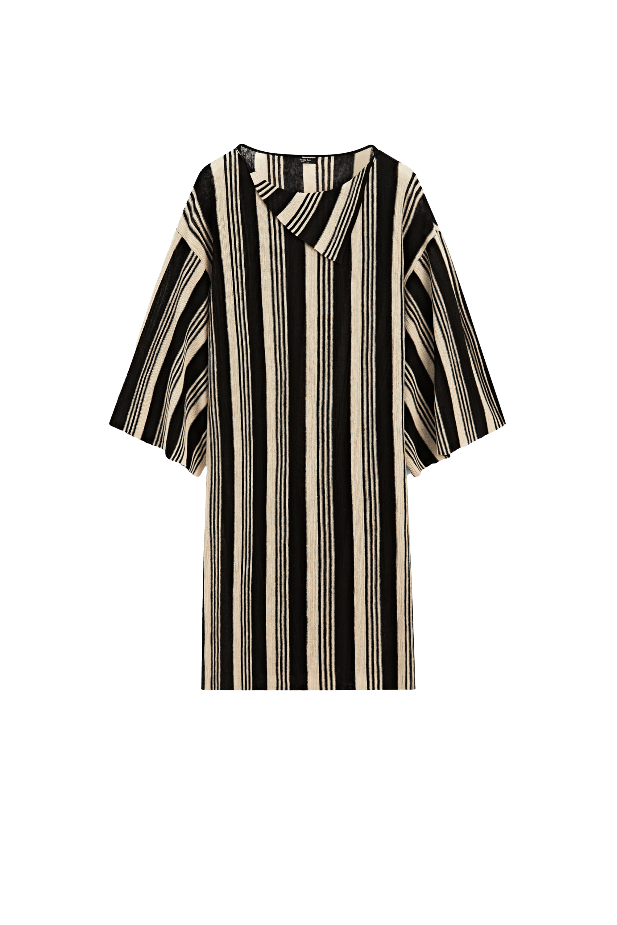 Massimo Dutti Çizgili kaftan triko kazak görsel 3