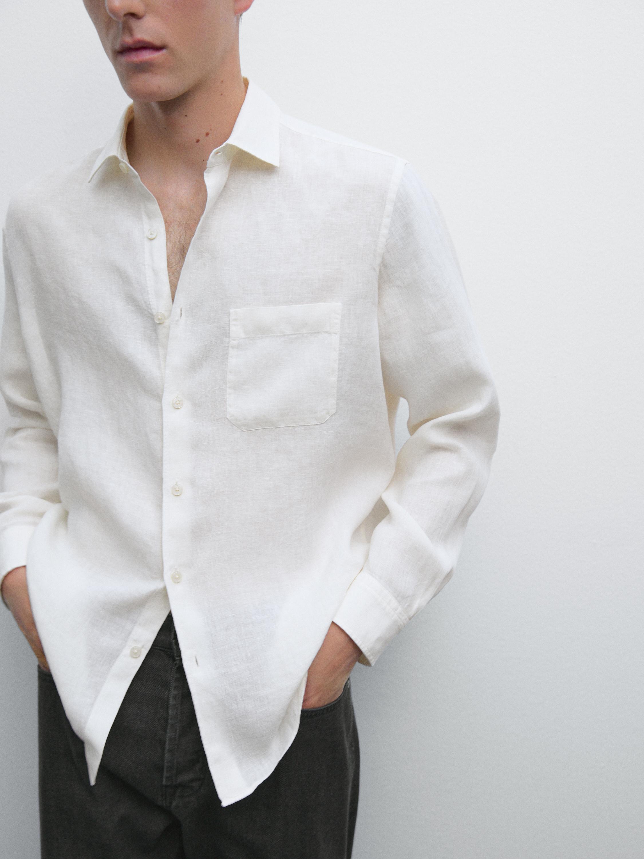 Regular fit shirt with pocket detail
