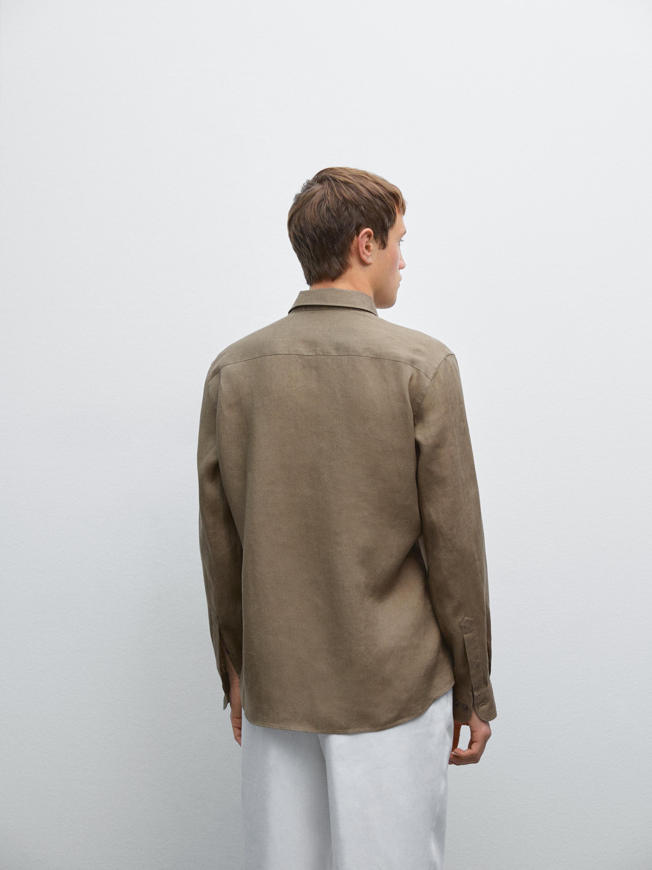 Slim fit shirt 100% linen