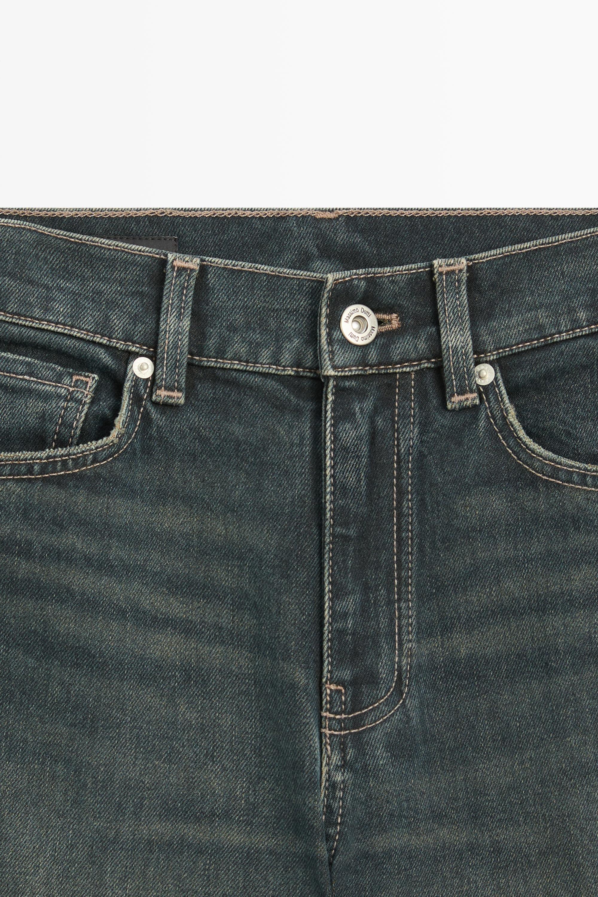 Mid-waist flare fit jeans — Dark blue
