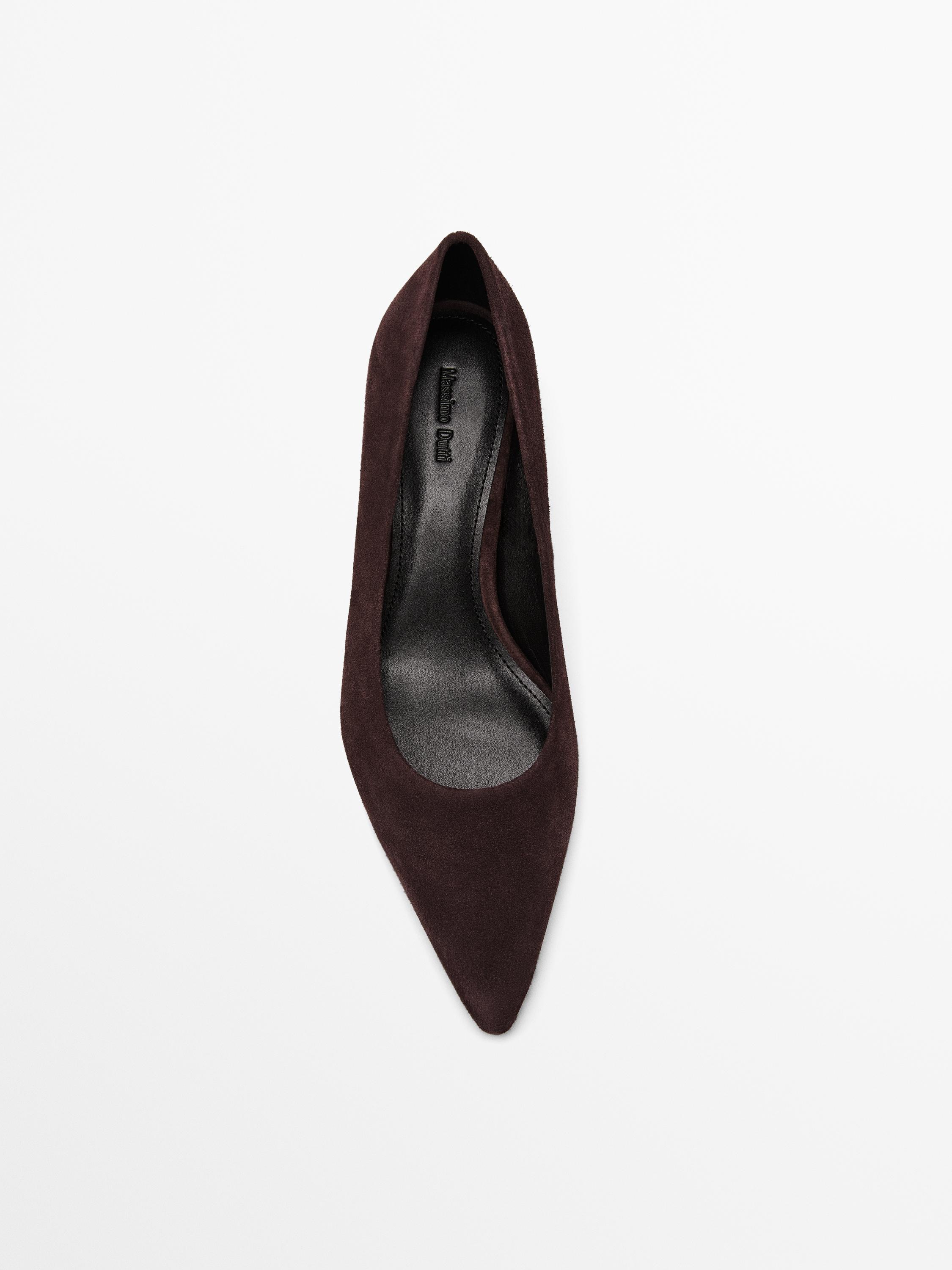 Cipele od antilop kože s visokom potpeticom