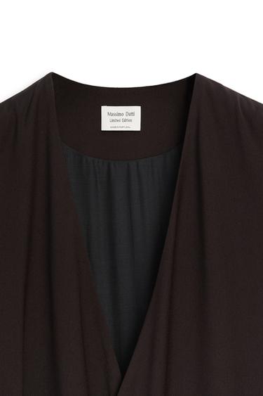 V-neck midi dress - LIMITED EDITION — BROWN 9