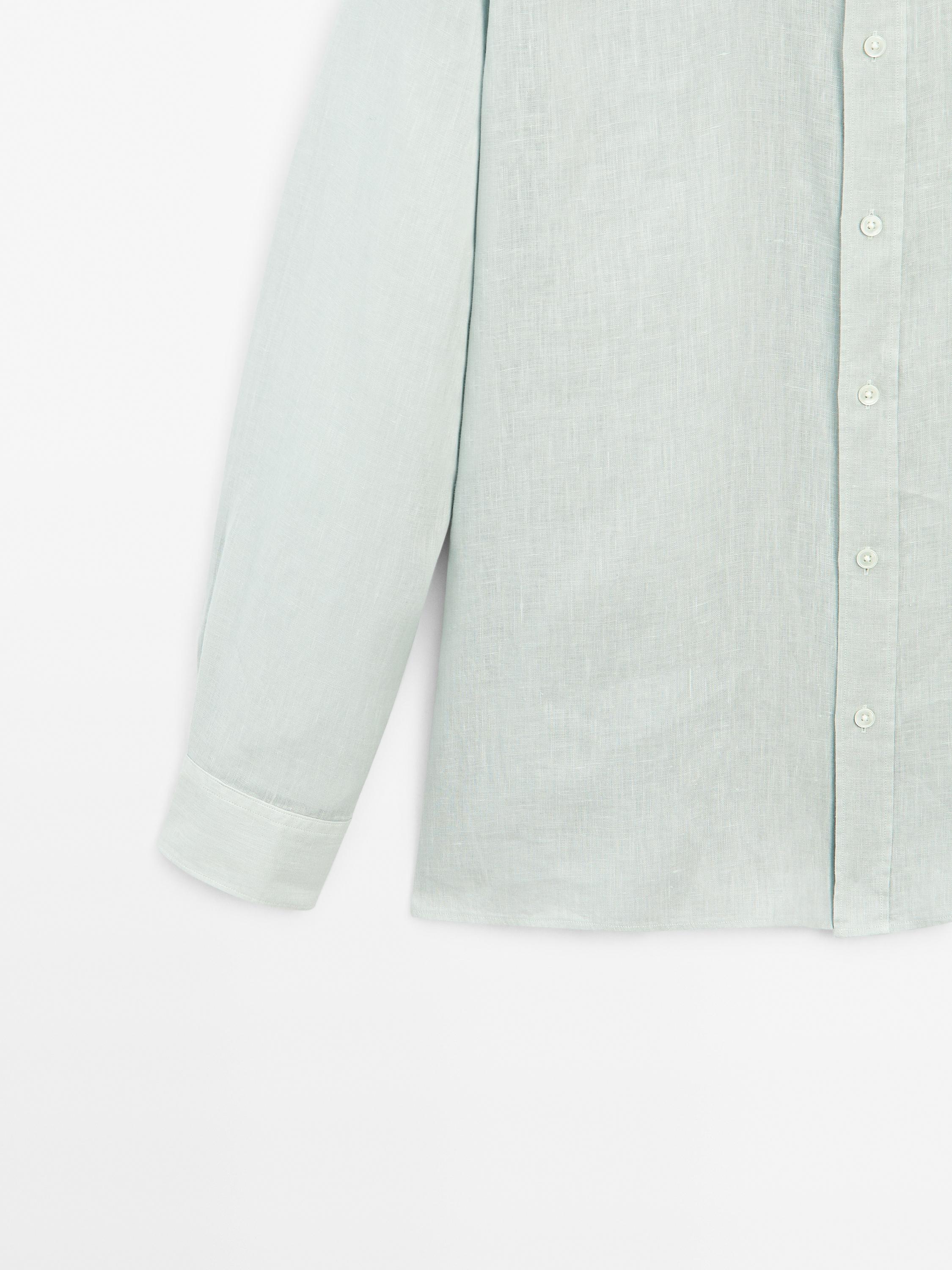 100% linen regular fit shirt