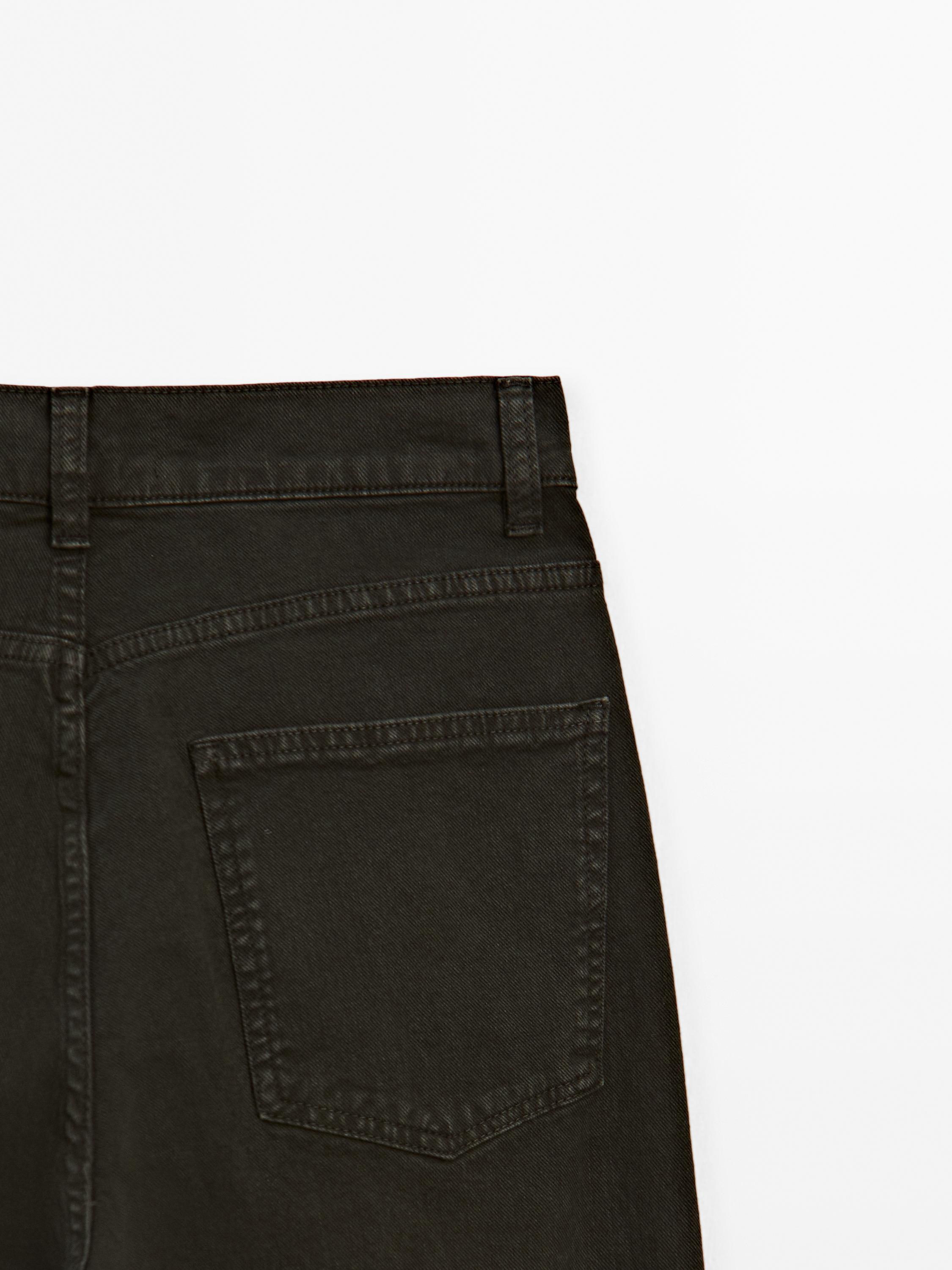 Kõrge vöökohaga wide-leg teksad