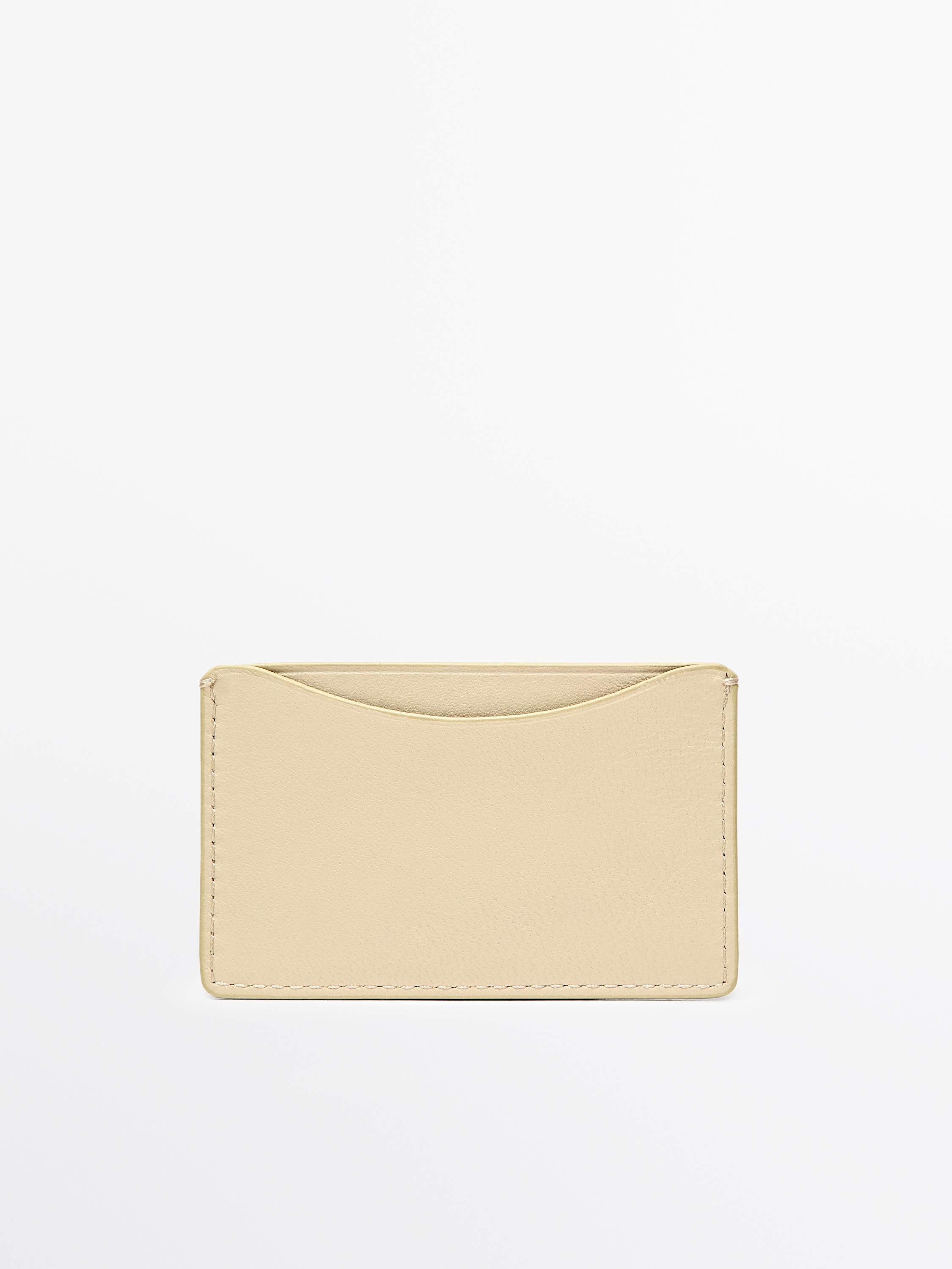 Portefeuille en cuir nappa