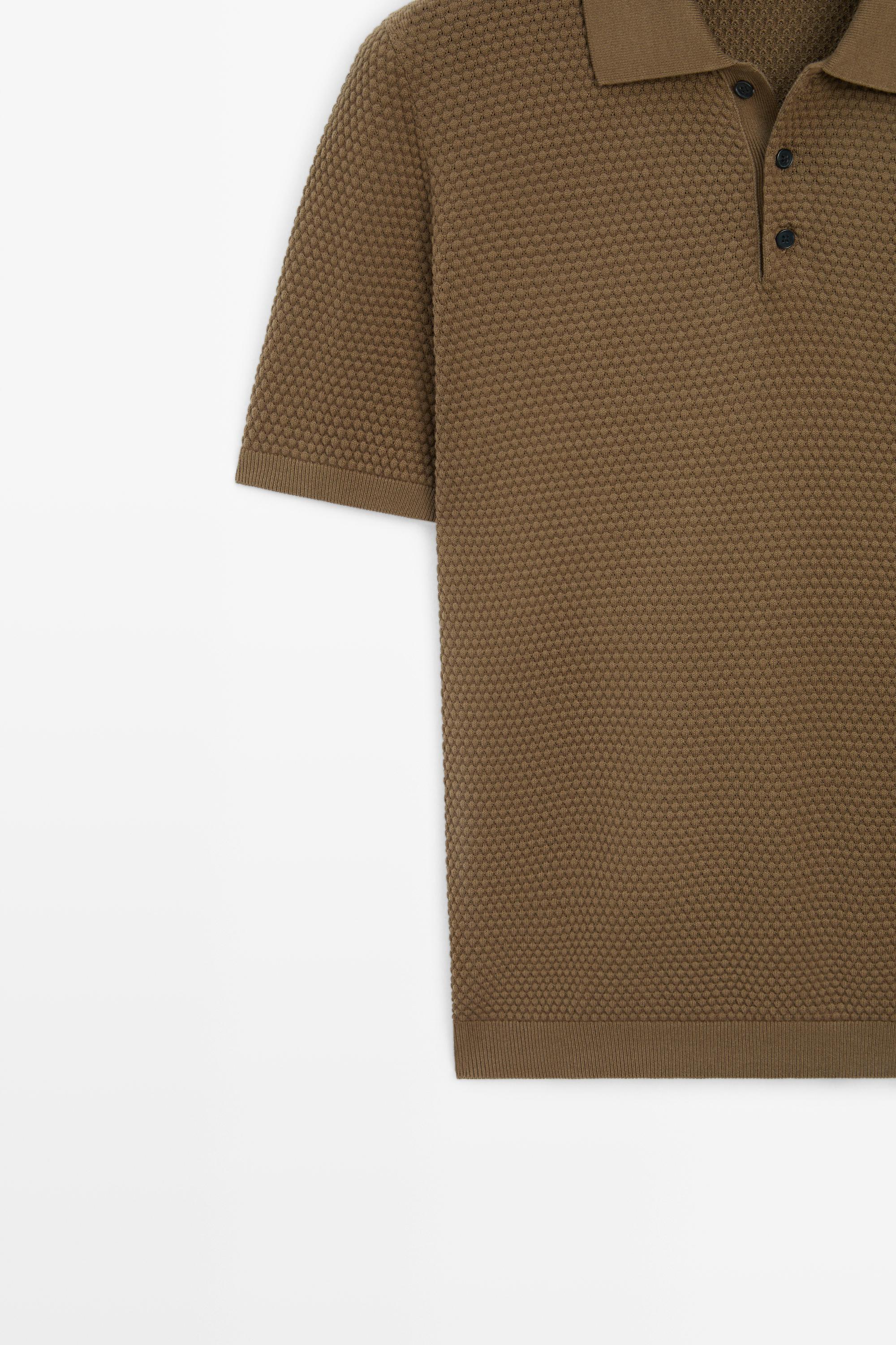 100% Cotton Short Sleeve Knit Polo — OCHRE