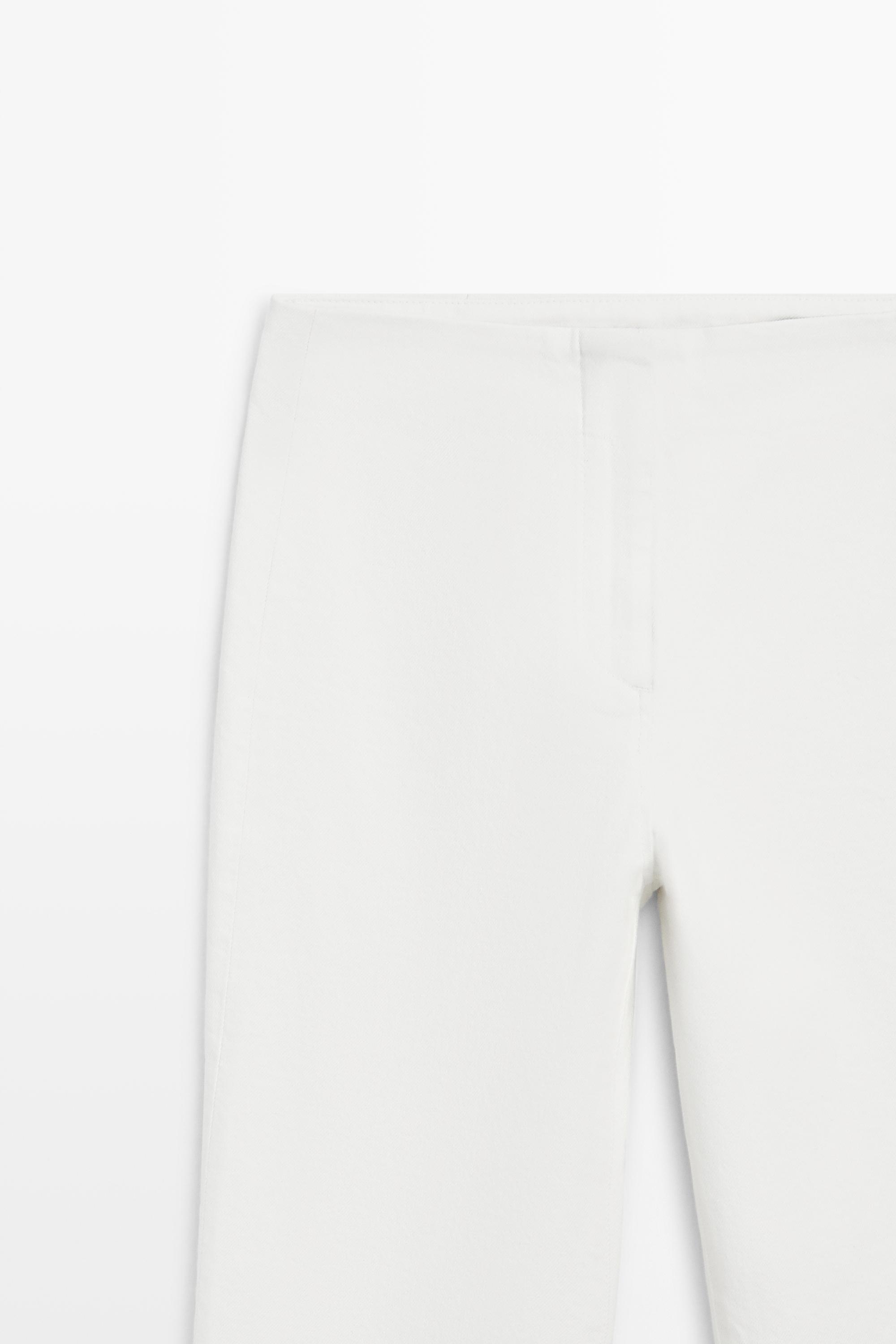 Denim capris — Off white
