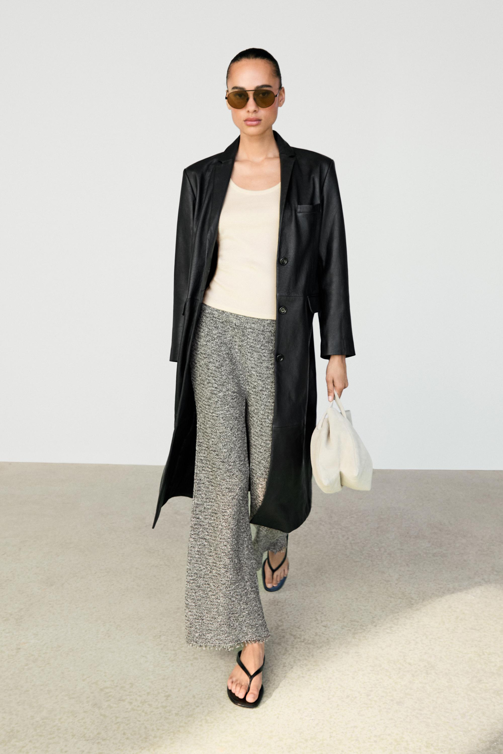 Flowing speckled pants for a total look — GREY MARL