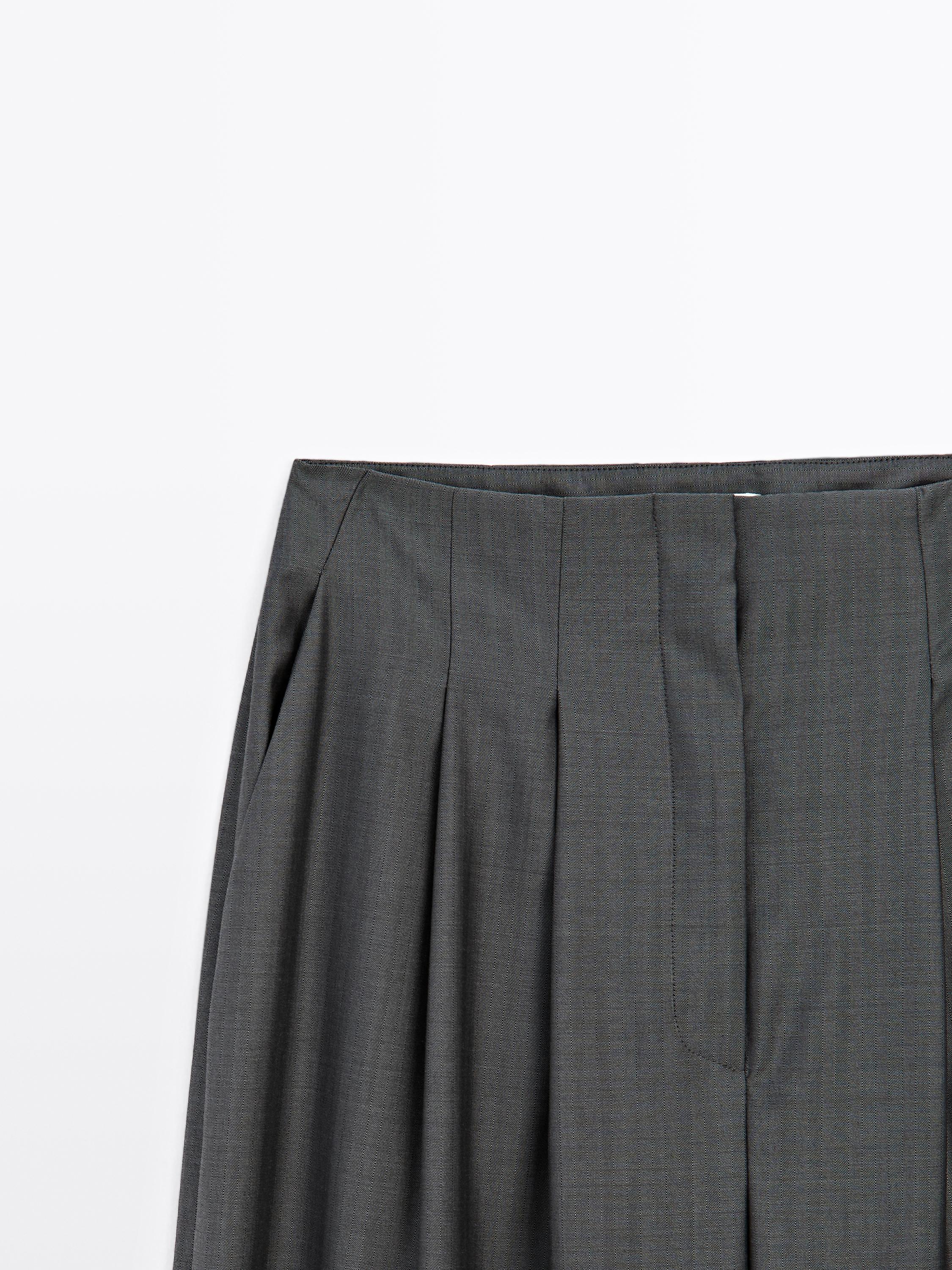 Pantalón de pinzas 100% lana - STUDIO