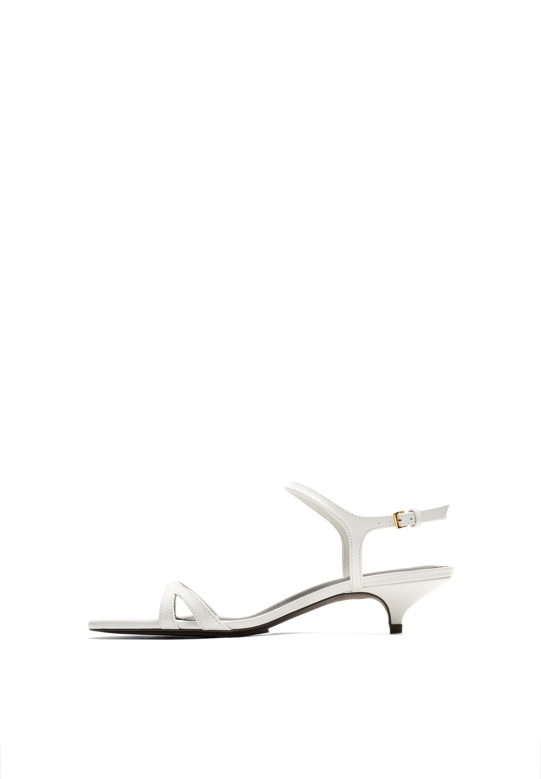 Low-heel leather sandal - MADE IN SPAIN — WHITE
