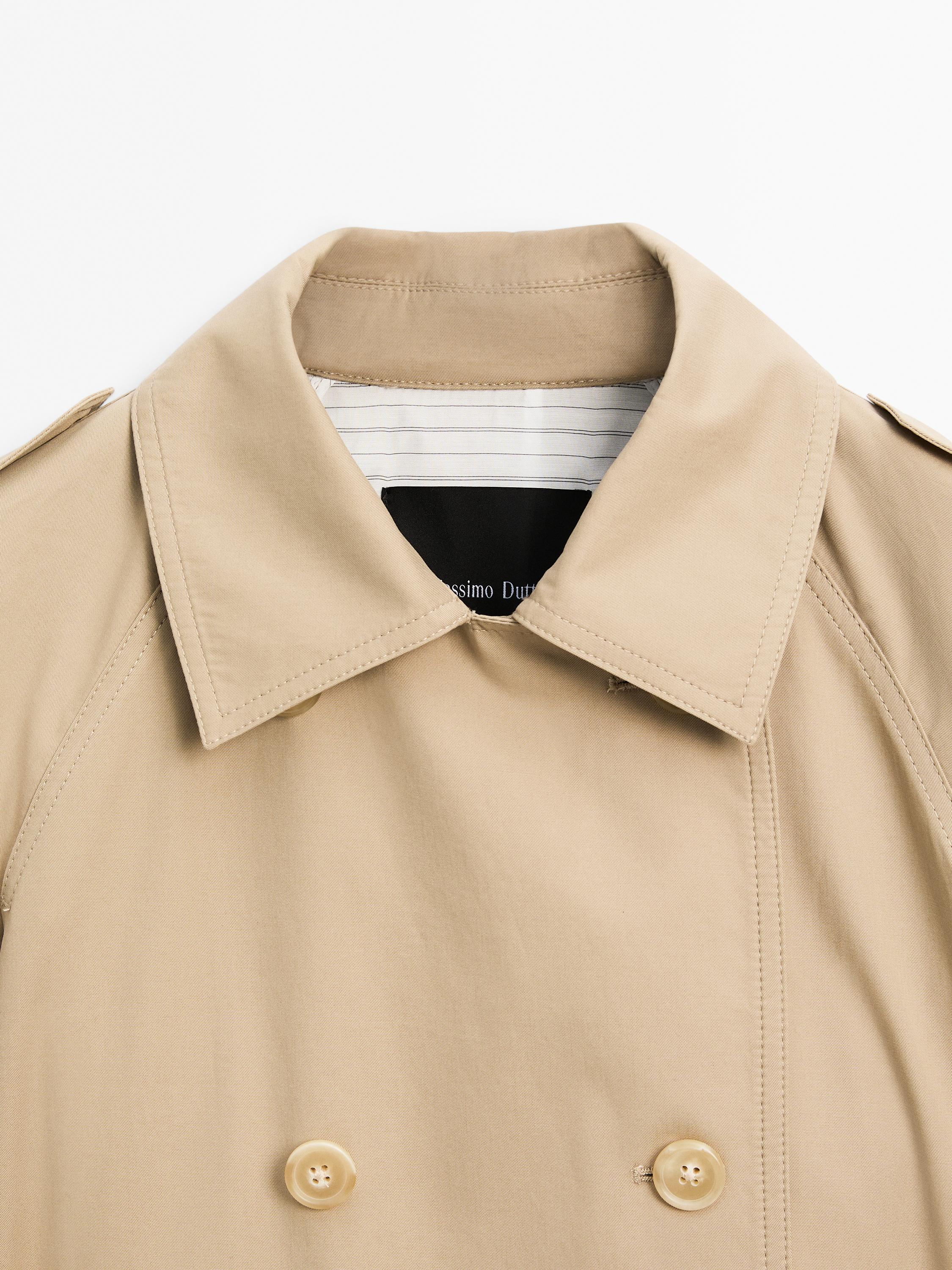 Classic water-repellent trench coat