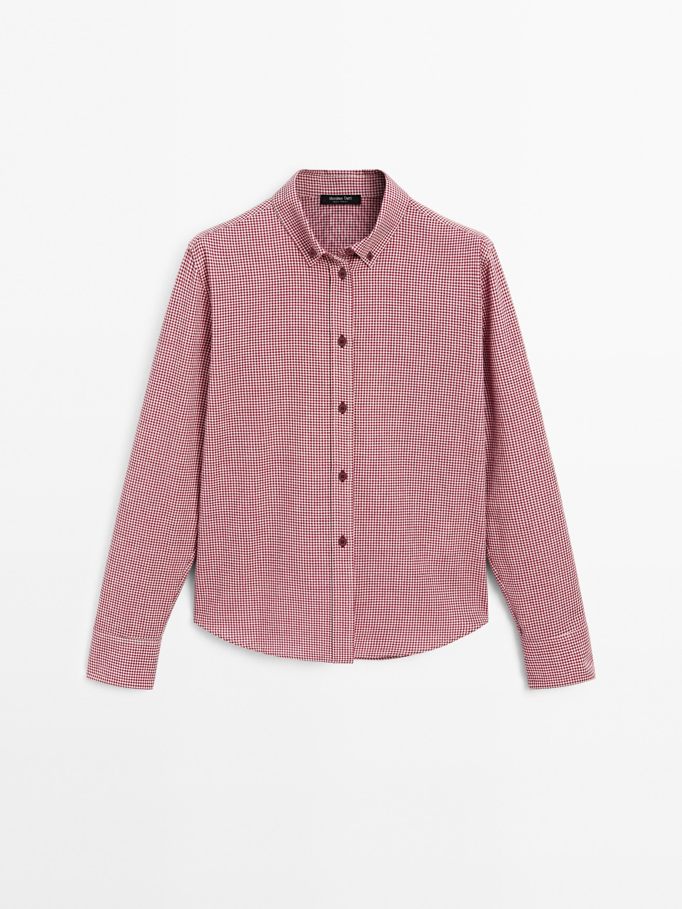 Camisa cuadros mezcla algodón