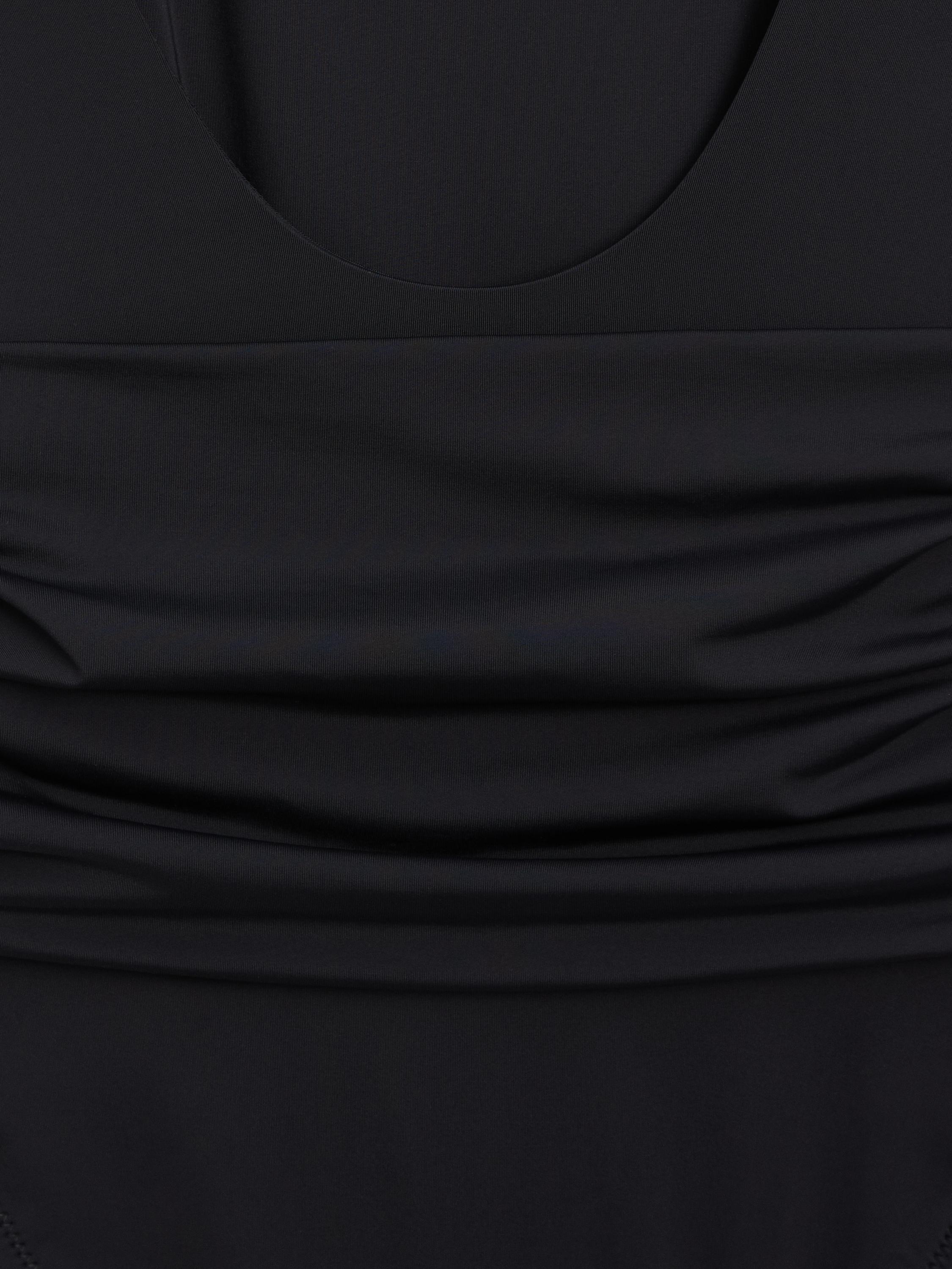 Swimsuit with rhinestone detail — BLACK