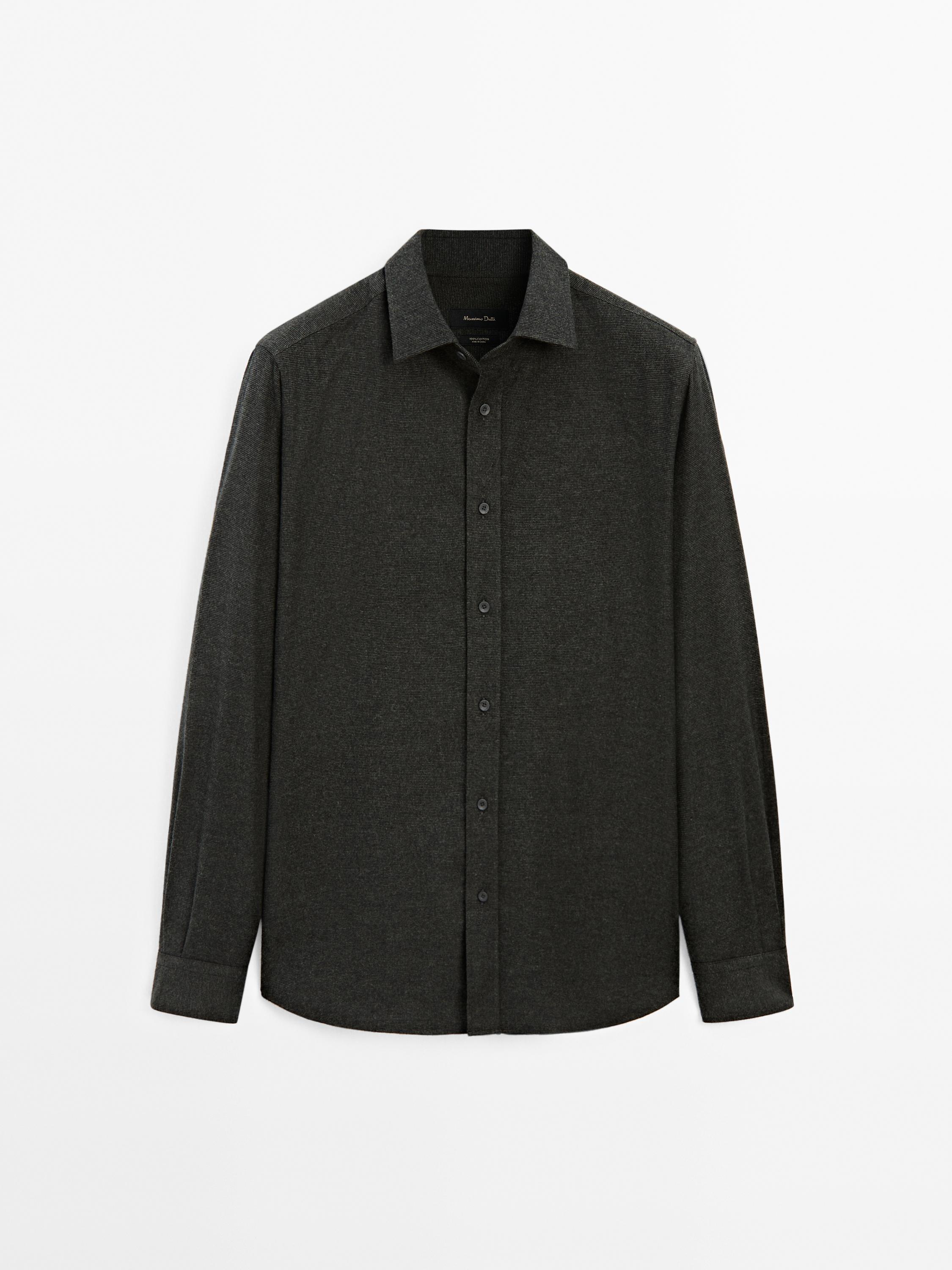 Chemise pied-de-poule 100 % coton