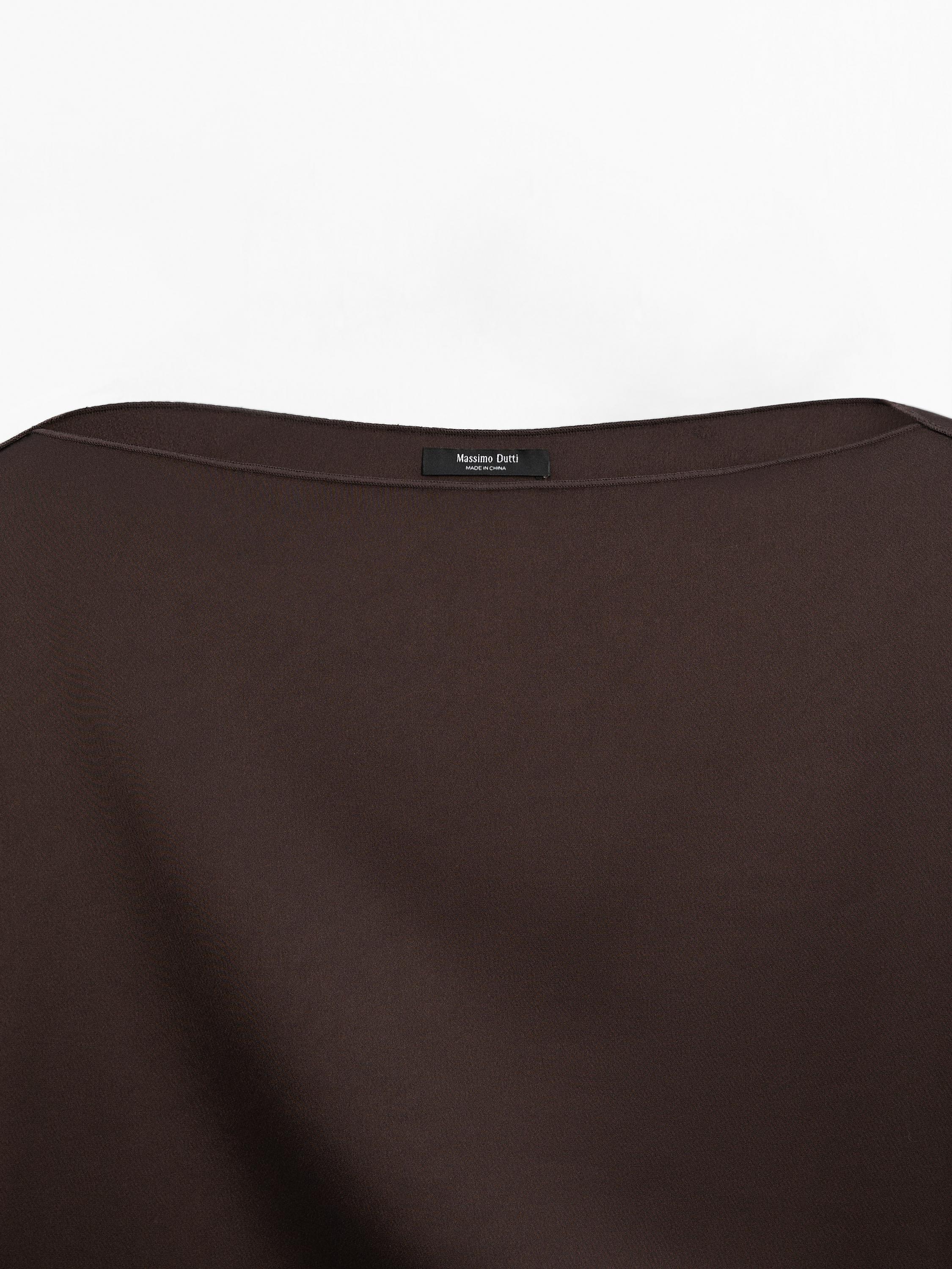 Flowing satin blouse