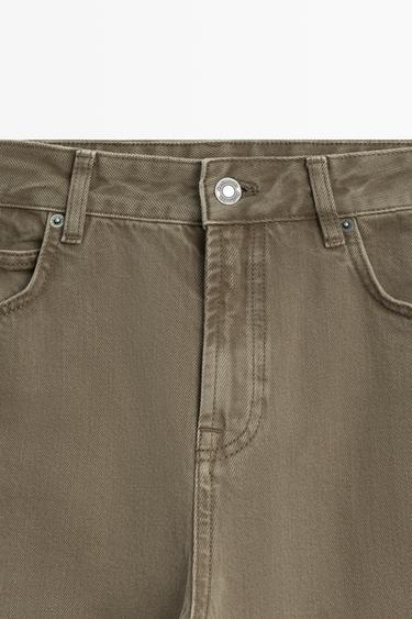 Mid-waist barrel fit jeans — MOLE BROWN 9