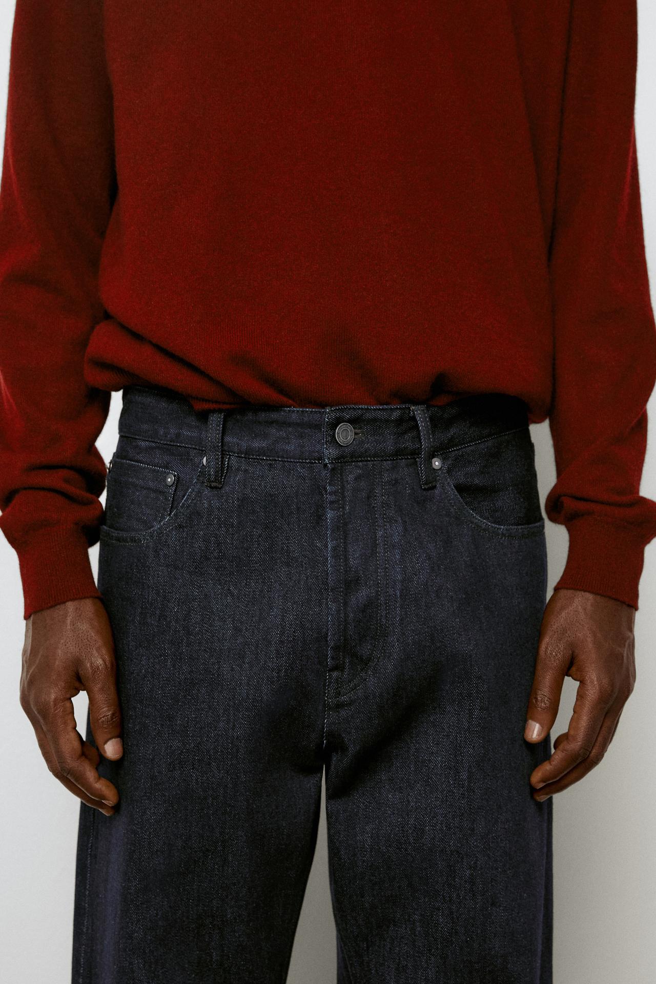 Selvedge fit jeans — NAVY BLUE