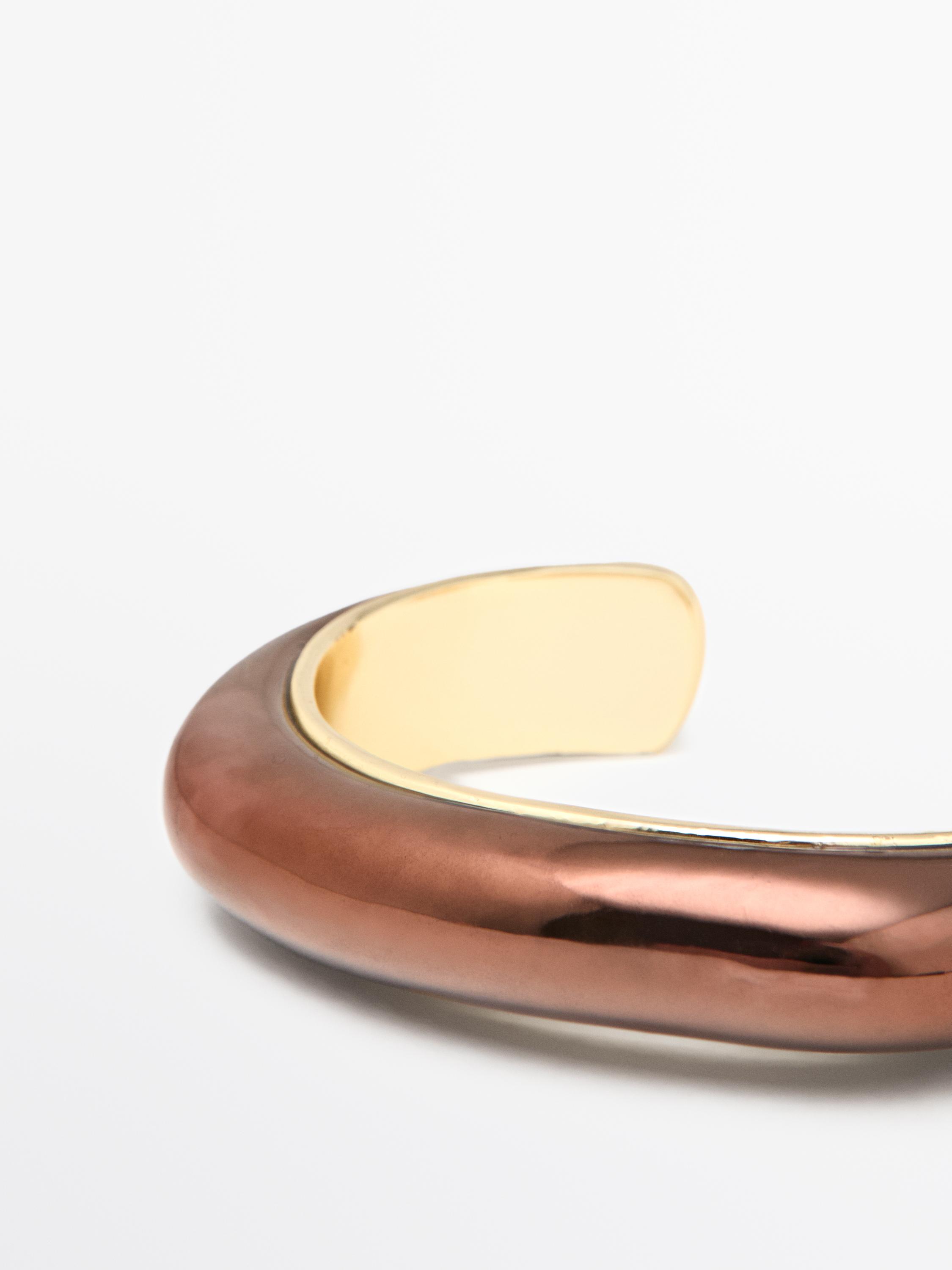 Pulsera pátina efecto bronce