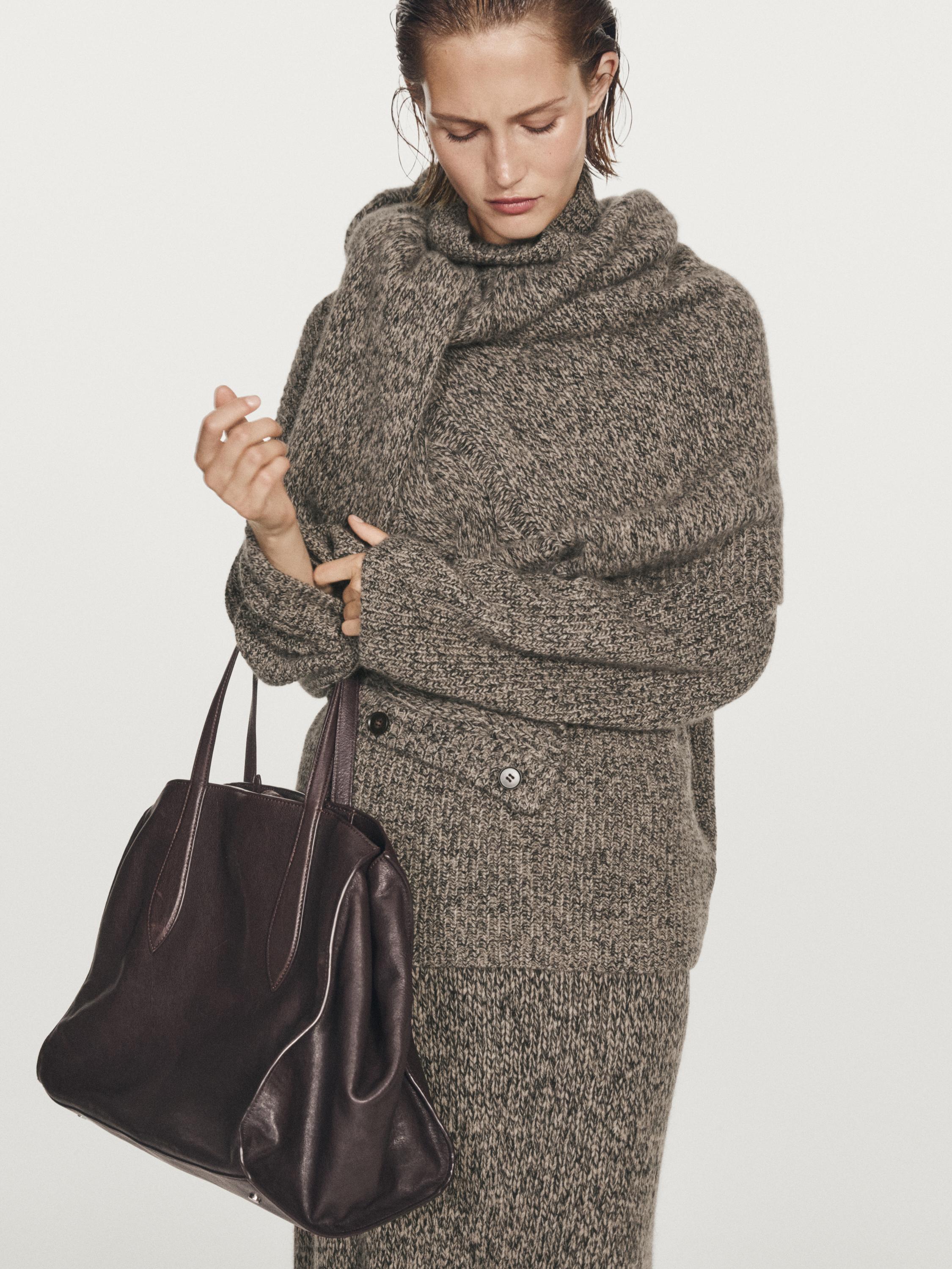 Jersey punto cuello barco 100% cashmere