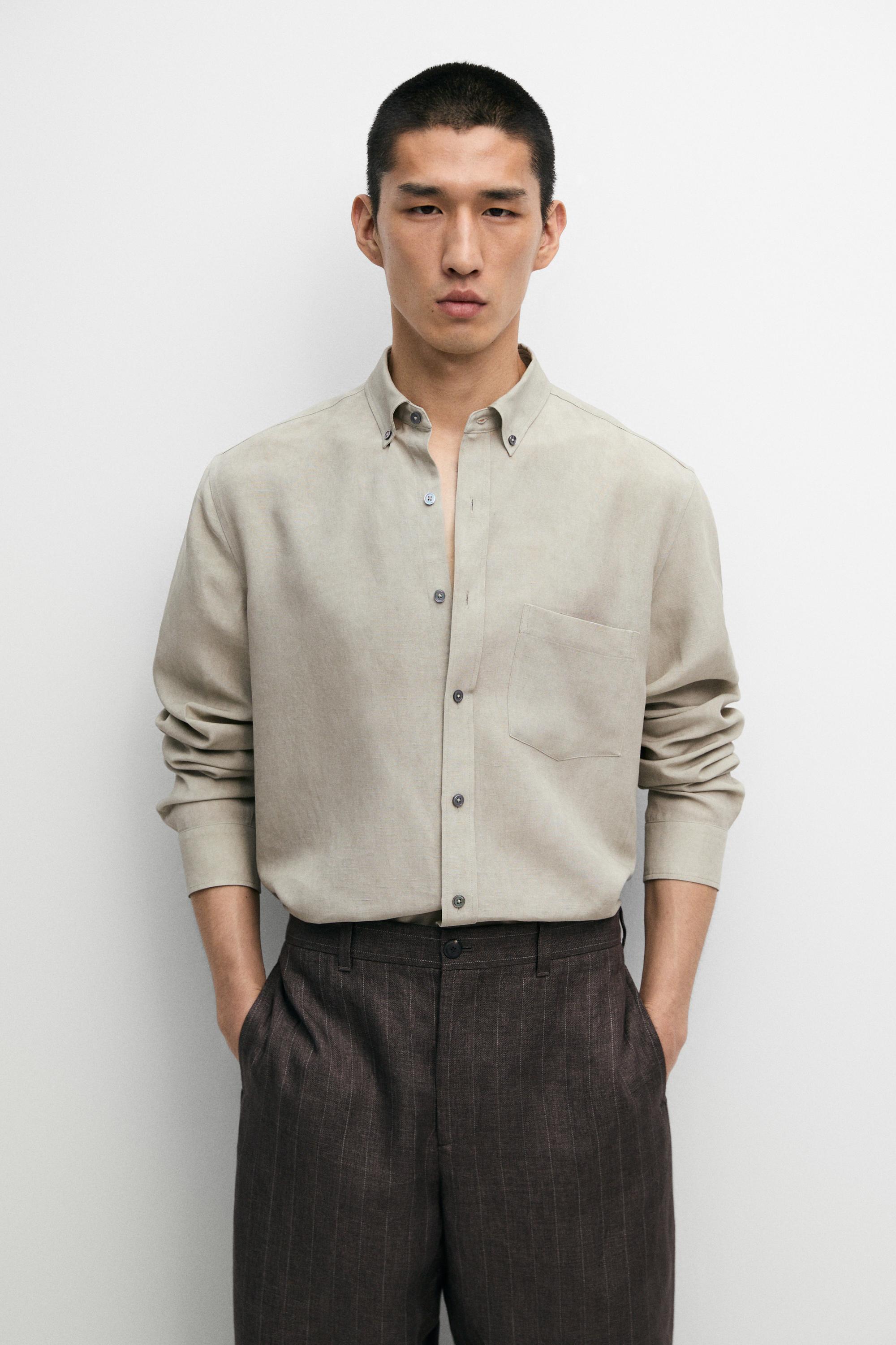 Regular fit flowing shirt
