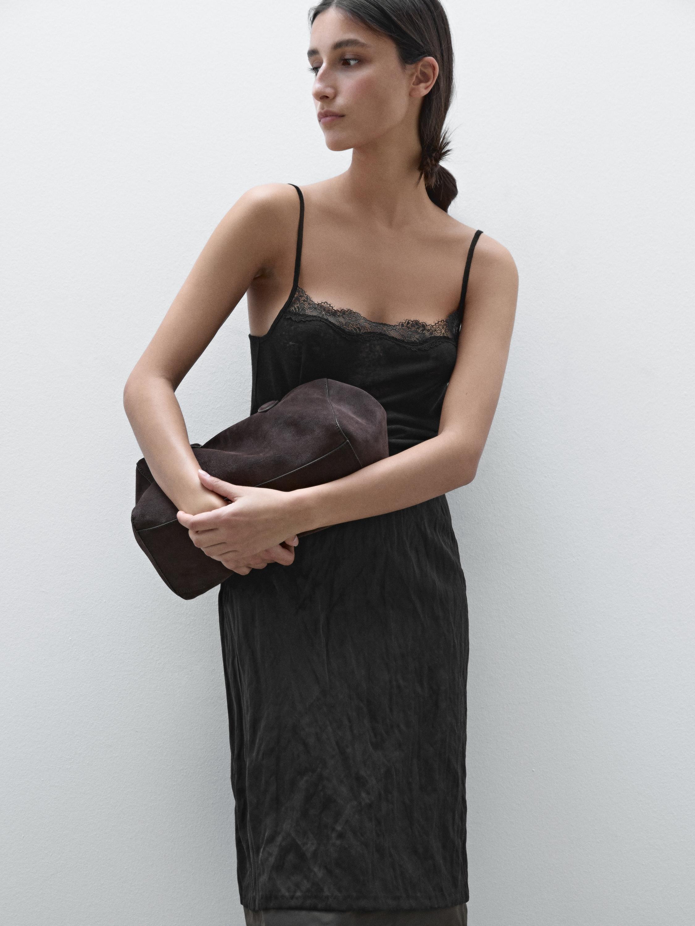 Textured double fabric skirt