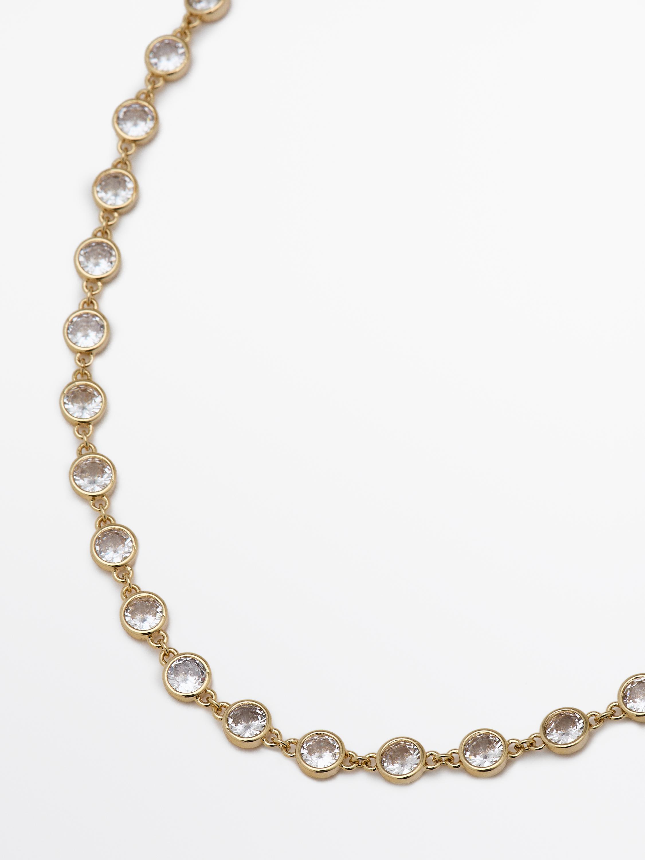 Collar piezas brillos