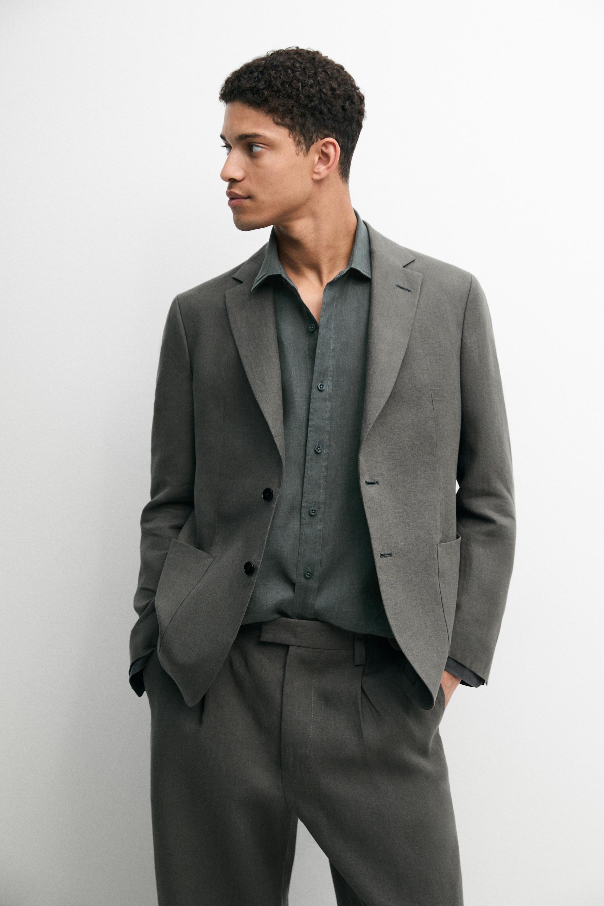 Americana traje 100% lino