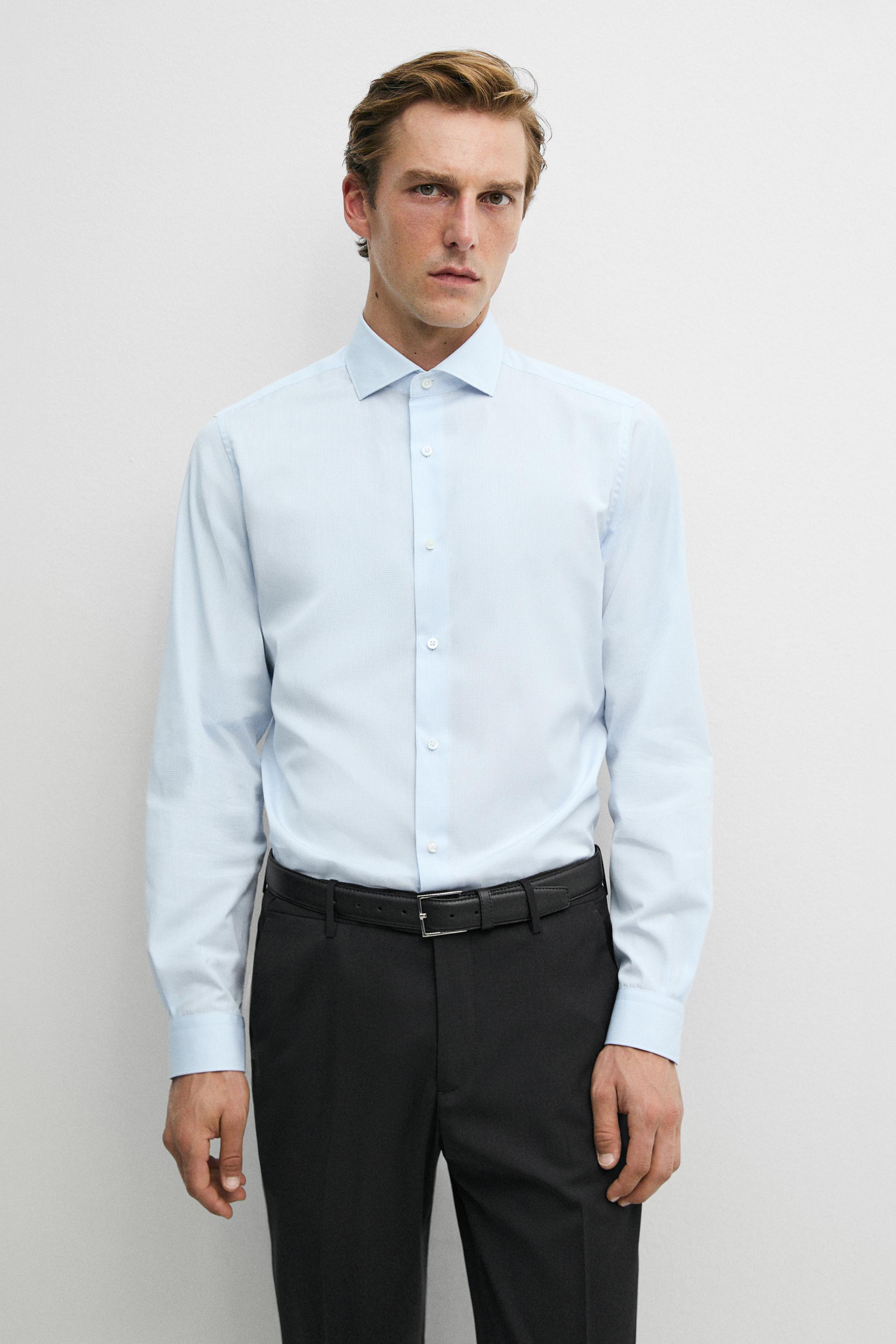 Slim fit gingham shirt