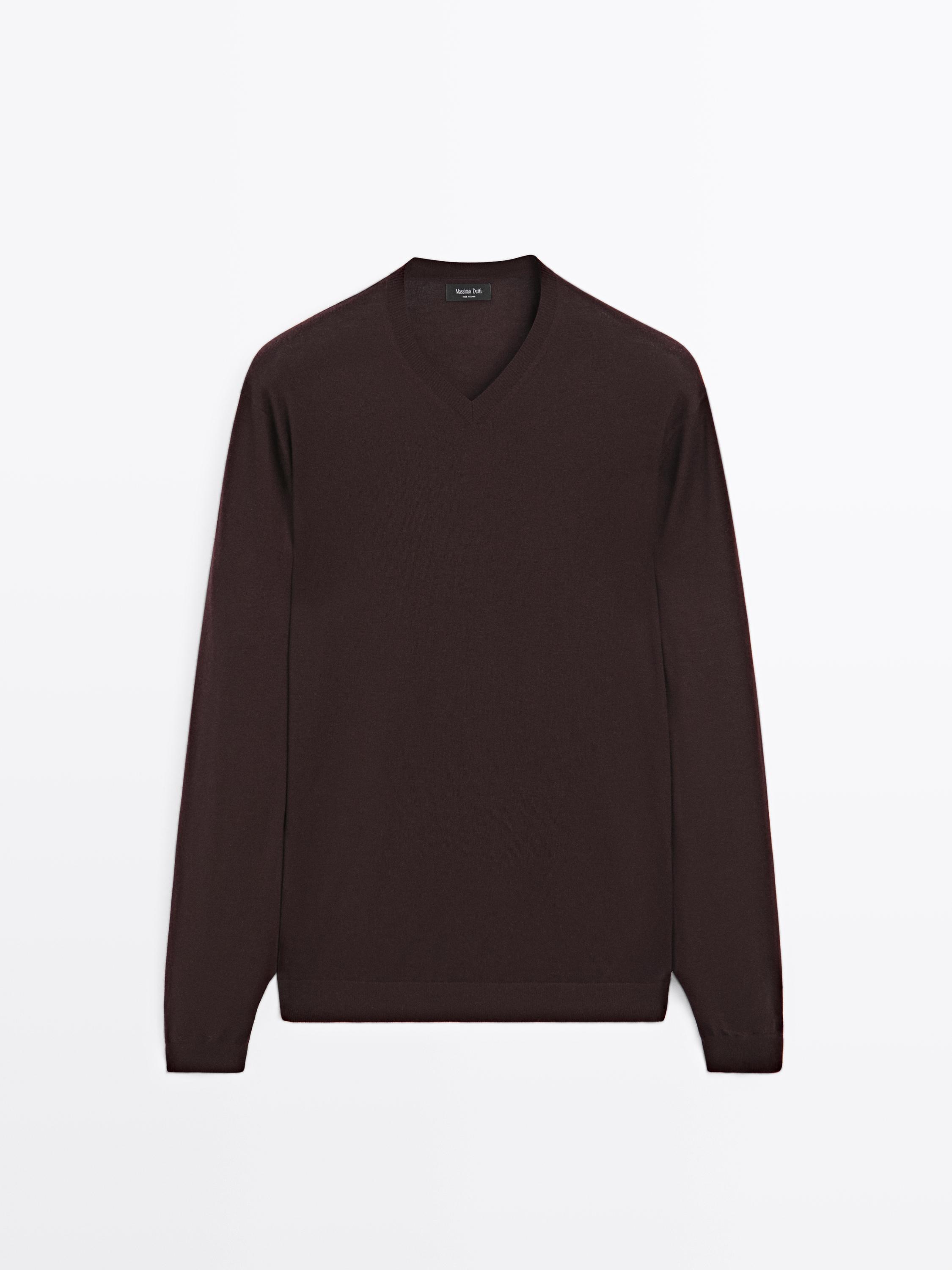 Knit wool blend sweater