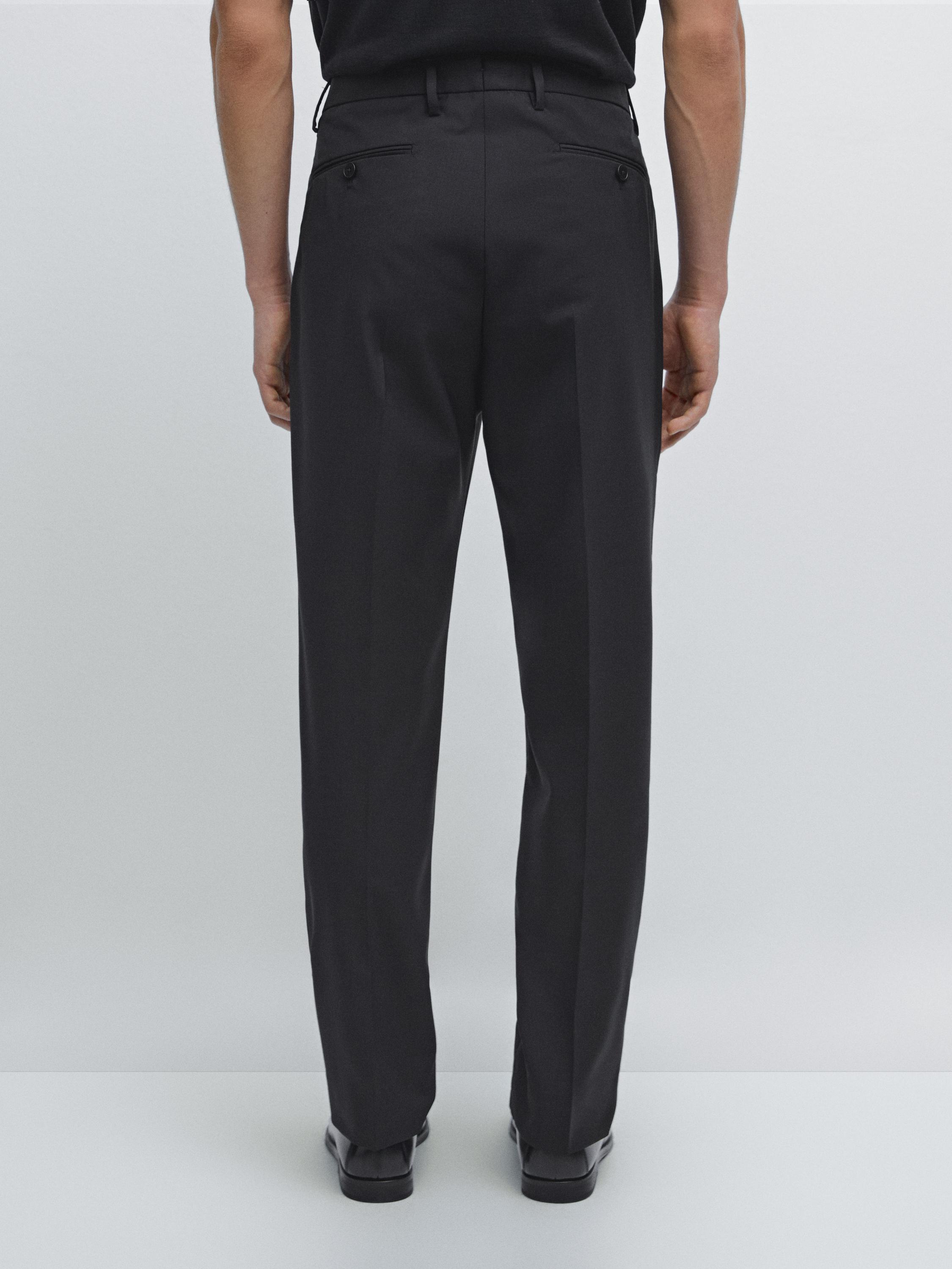 100% wool suit trousers